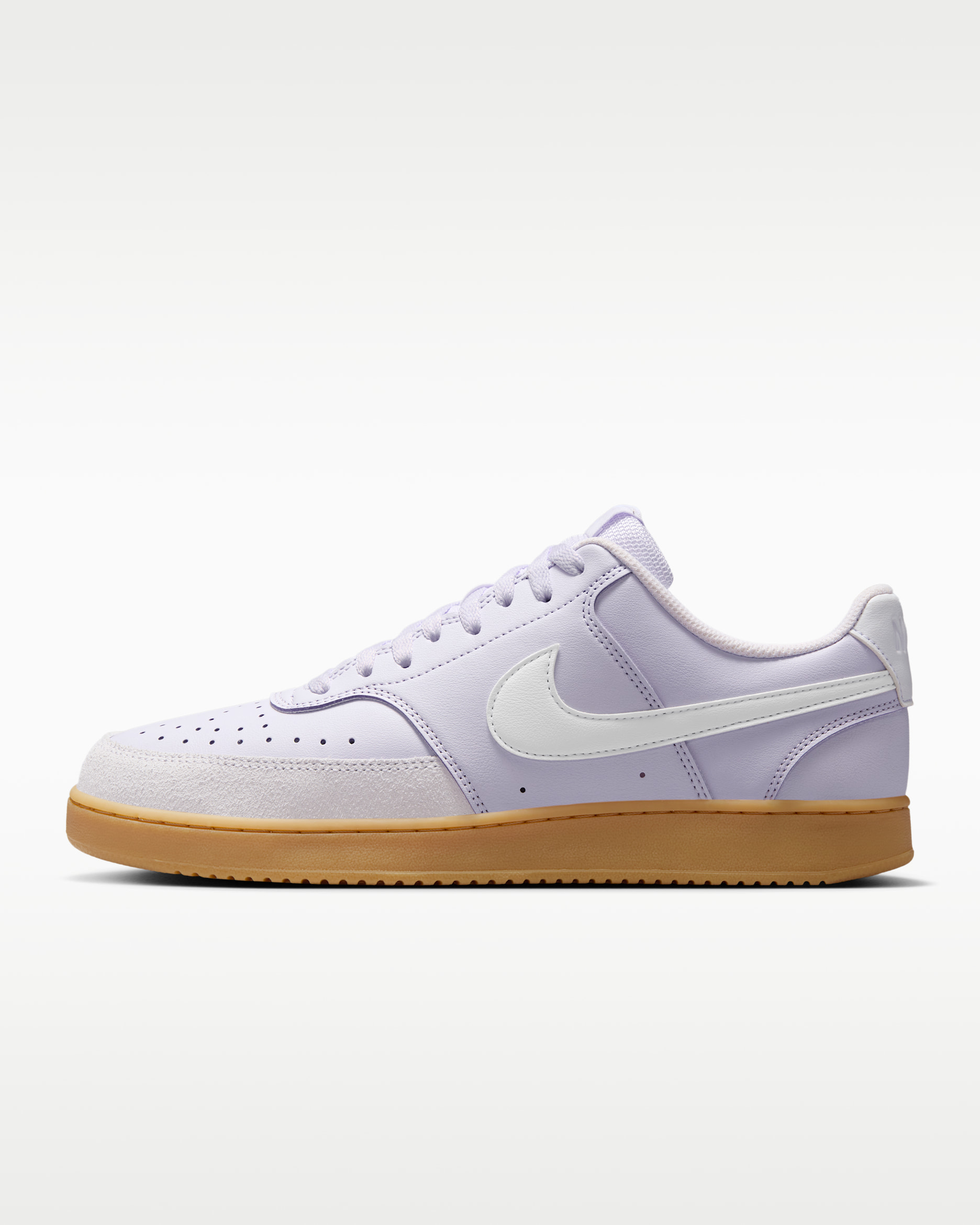 Nike Court Vision Low Men's Shoes - Barely Grape/Gum Light Brown/White