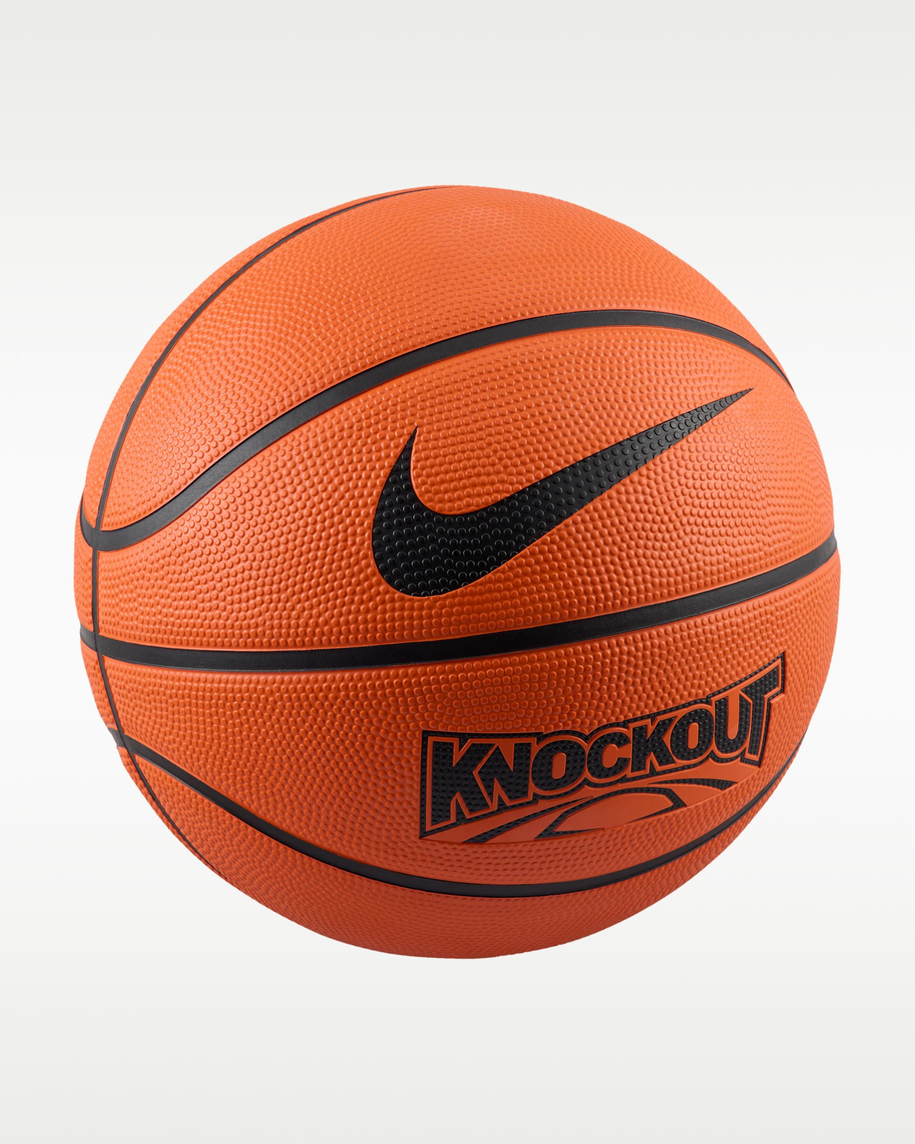 Piłka do koszykówki do gry na zewnątrz (bez powietrza) Nike Knockout - Dark Amber Court/Czerń/Czerń