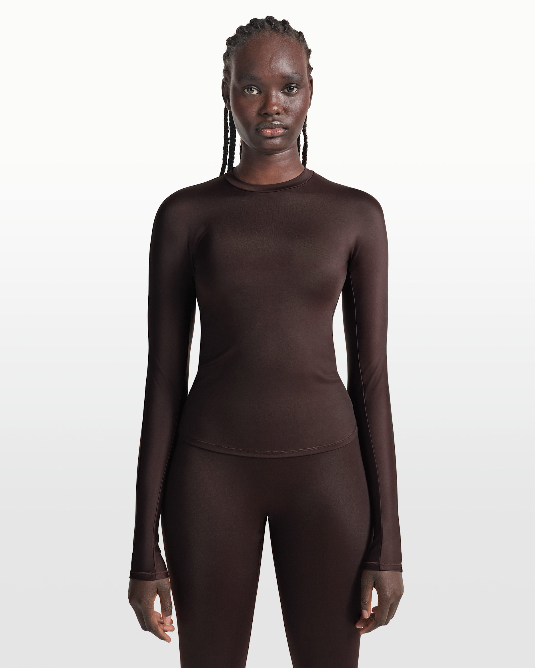 Haut à manches longues et col ras-du-cou pour femme NikeSKIMS Shine - NSKM PHOENIX