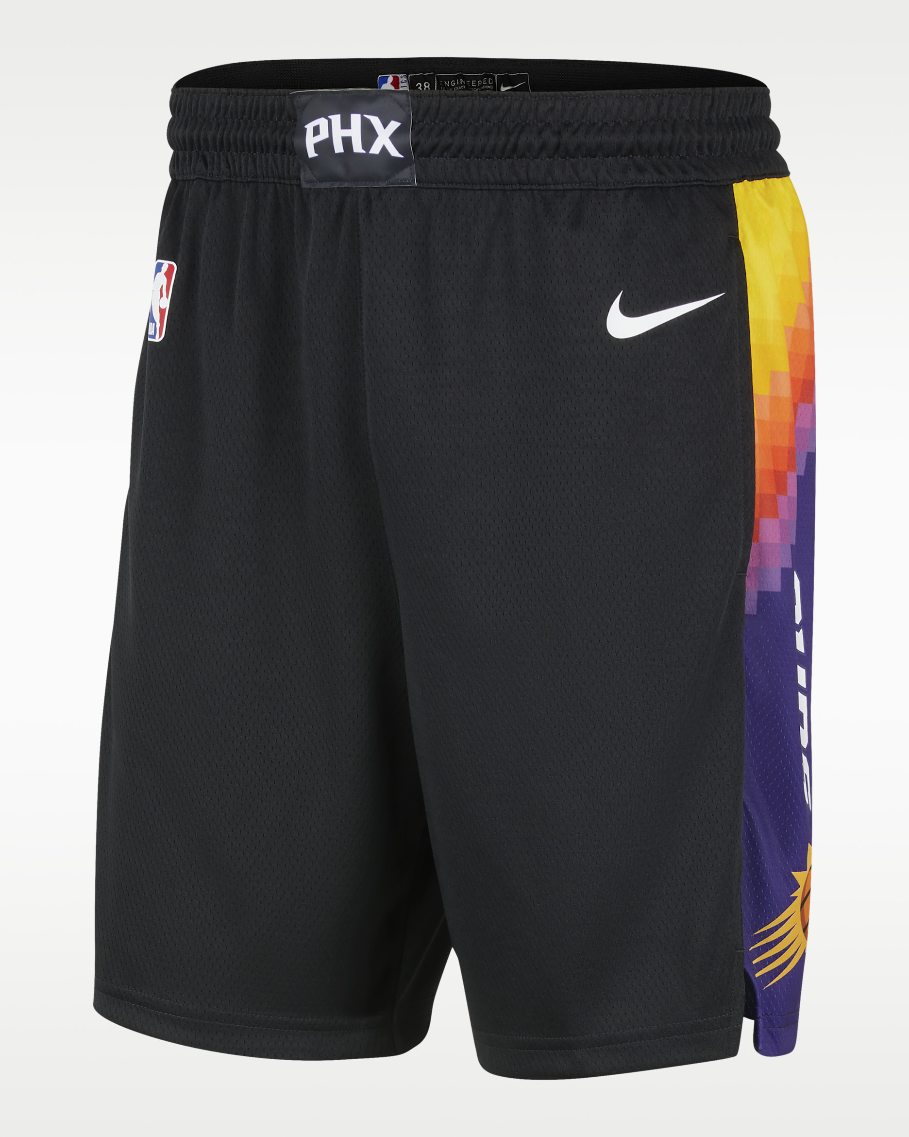 Spodenki męskie Nike Dri-FIT NBA Swingman Phoenix Suns City Edition - Czerń/Biel
