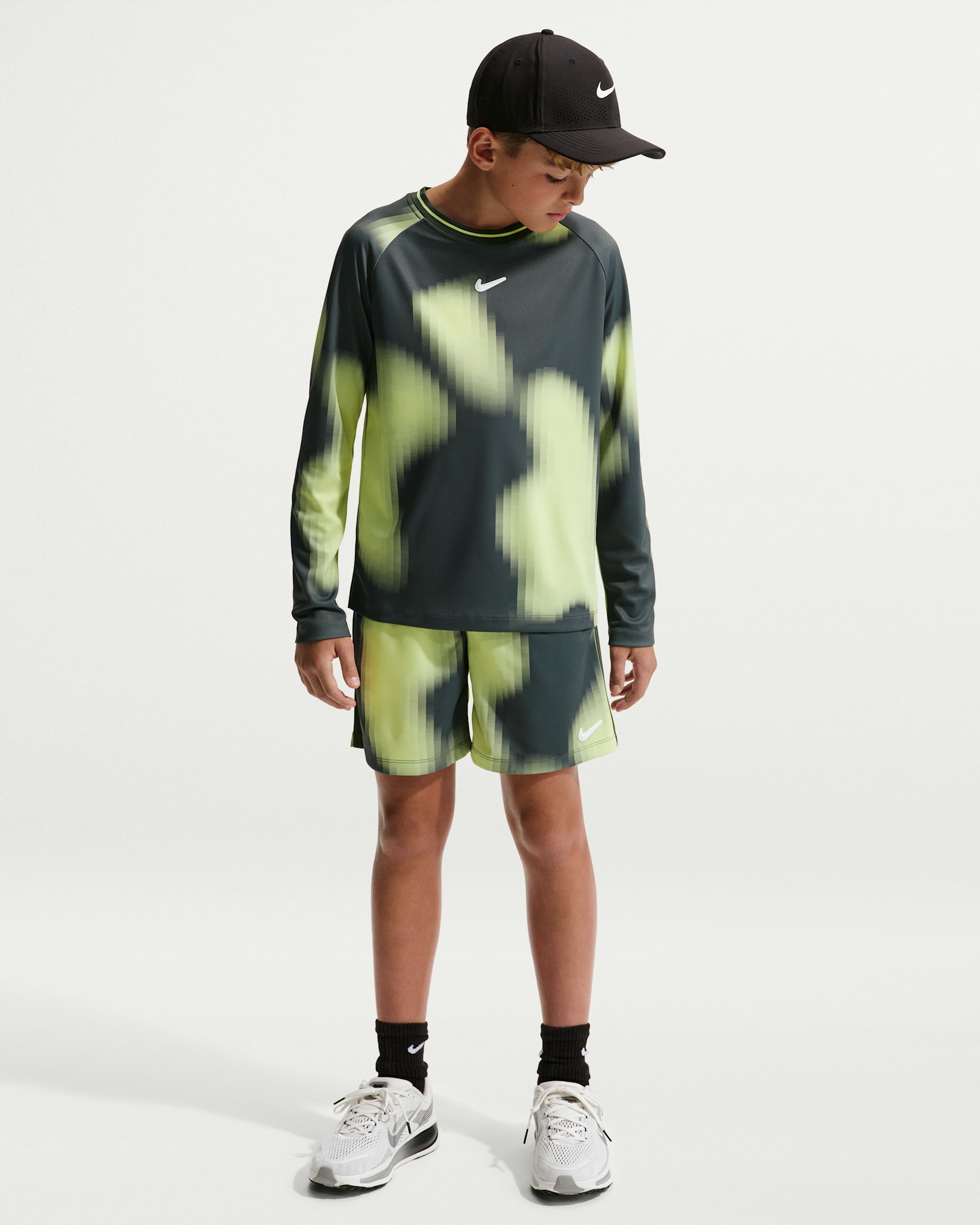 Nike Multi Renew Big Kids' (Boys') Shorts - Camo Green/Camo Green/White