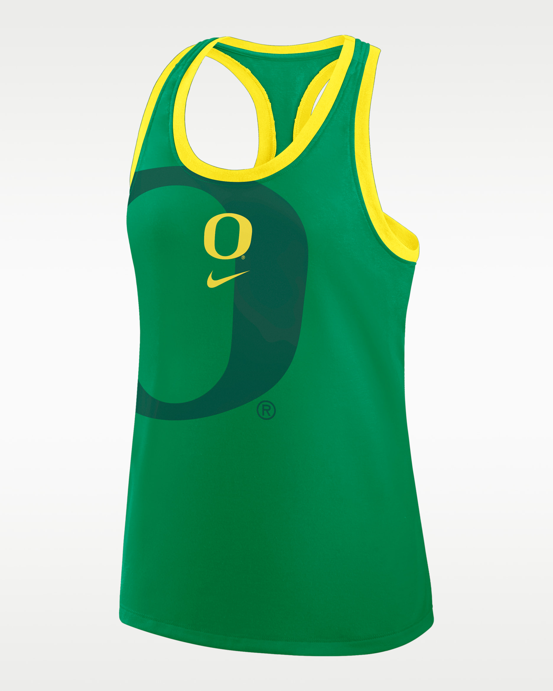 Oregon Primetime Shadow Women's Nike College Racerback Tank Top - Green