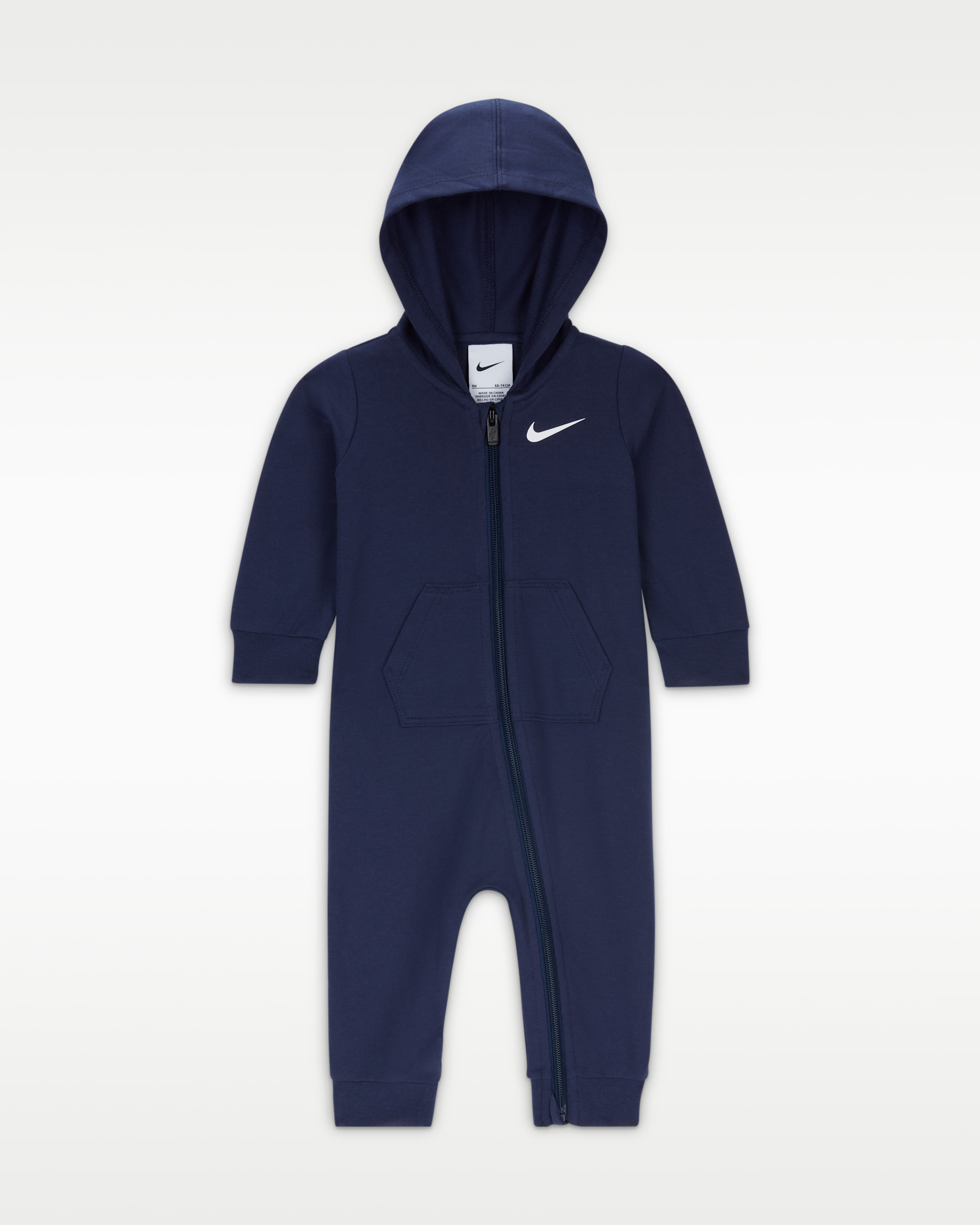 Nike Baby Essentials Baby Hooded Overall - Midnight Navy