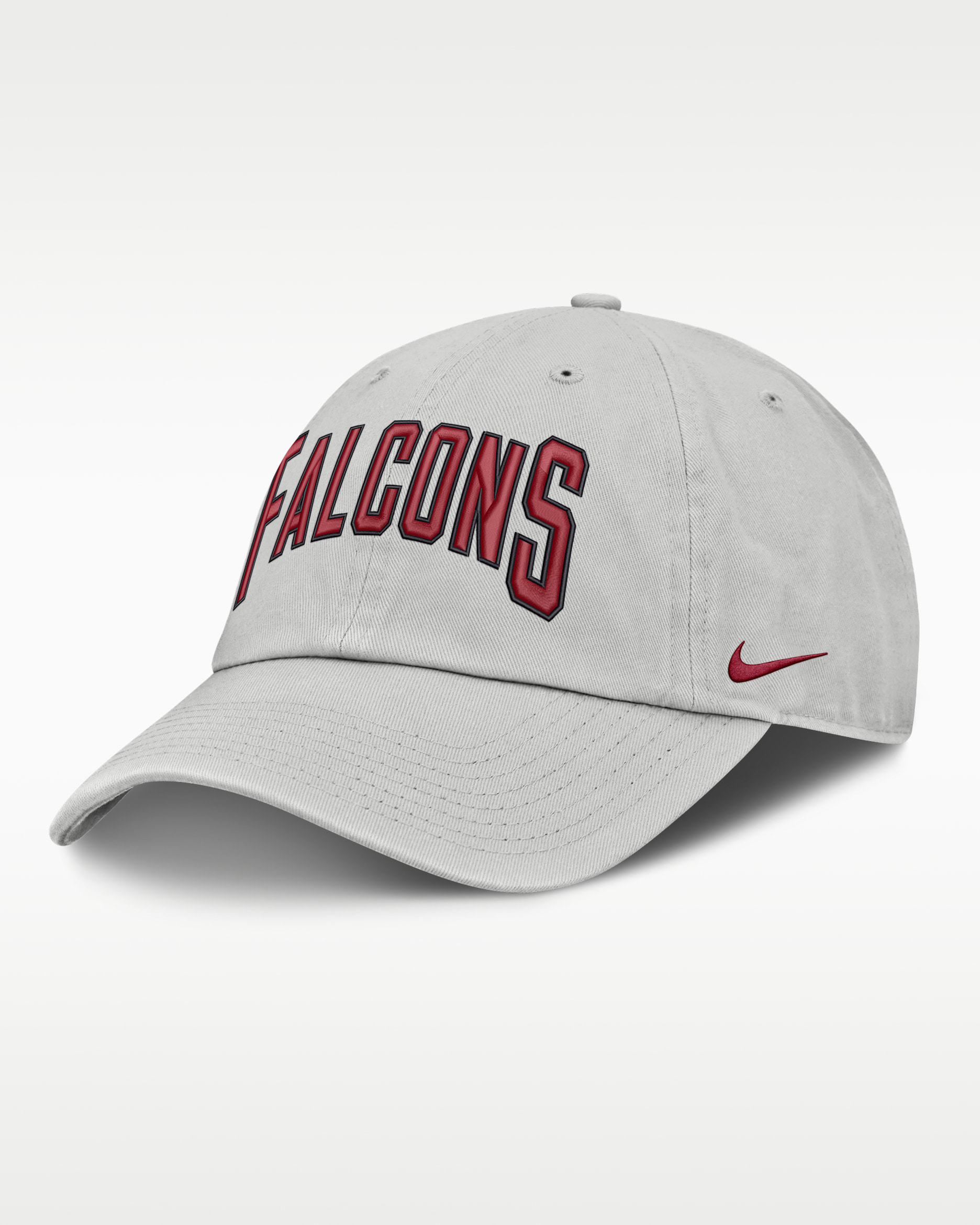 Gorra ajustable Nike de la NFL para hombre los Atlanta Falcons Primetime Club Arched - Gris