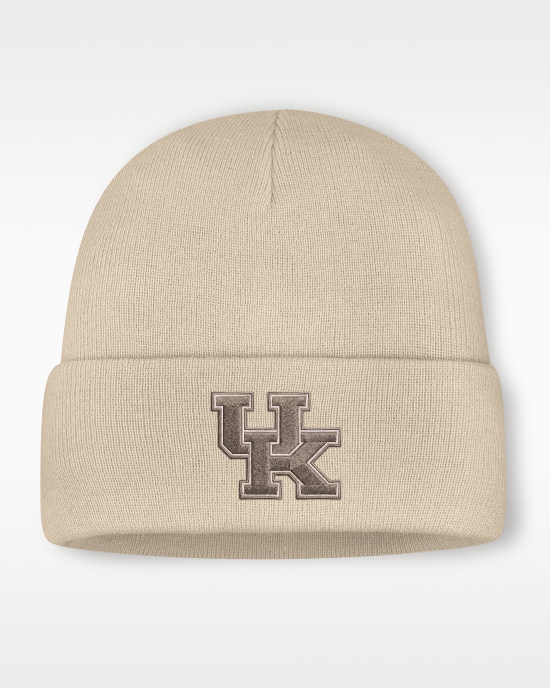 Gorro con dobladillo universitario Nike para hombre Kentucky - Natural