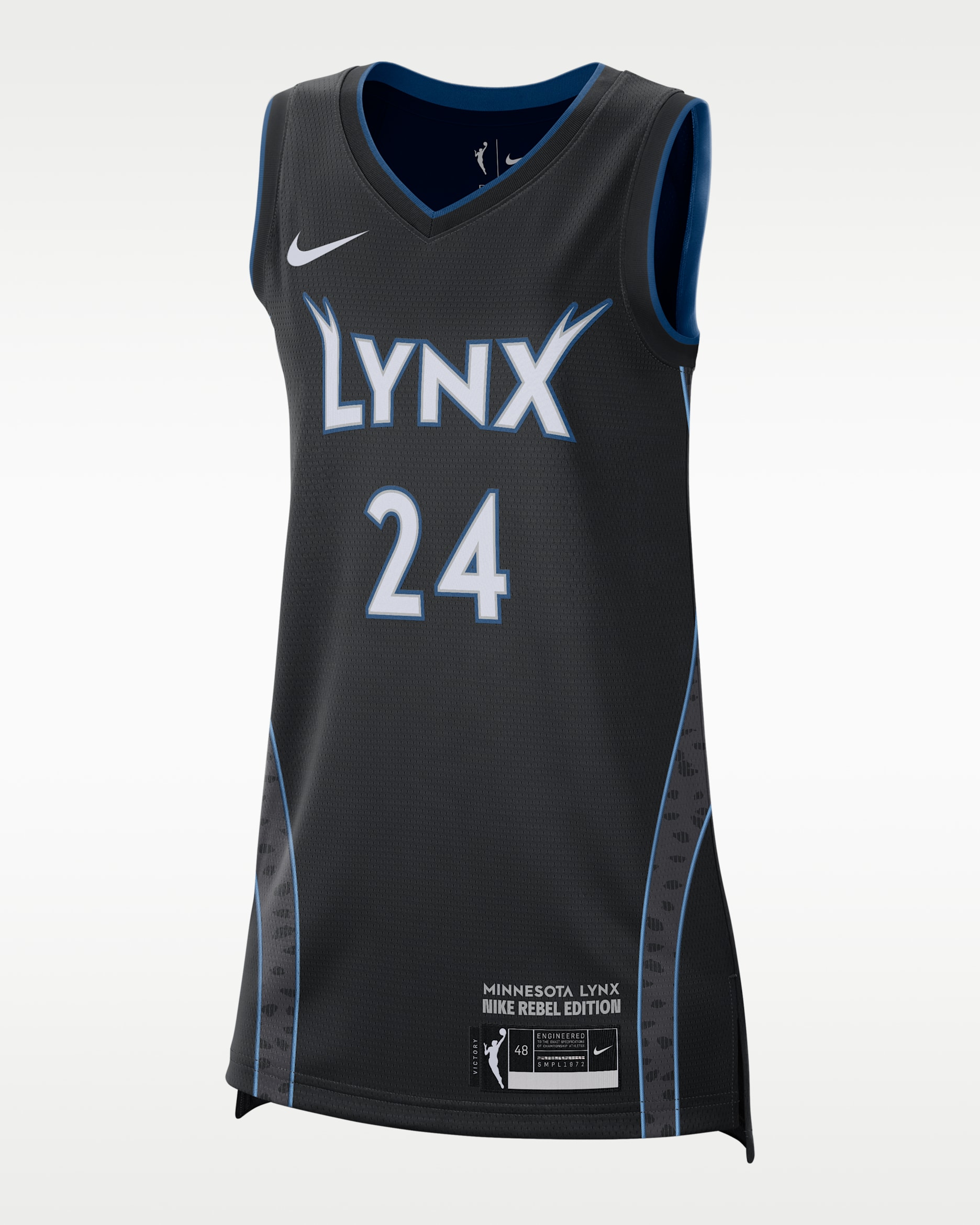Jersey Nike Dri-FIT de la WNBA Victory Replica para mujer Napheesa Collier Minnesota Lynx - Negro