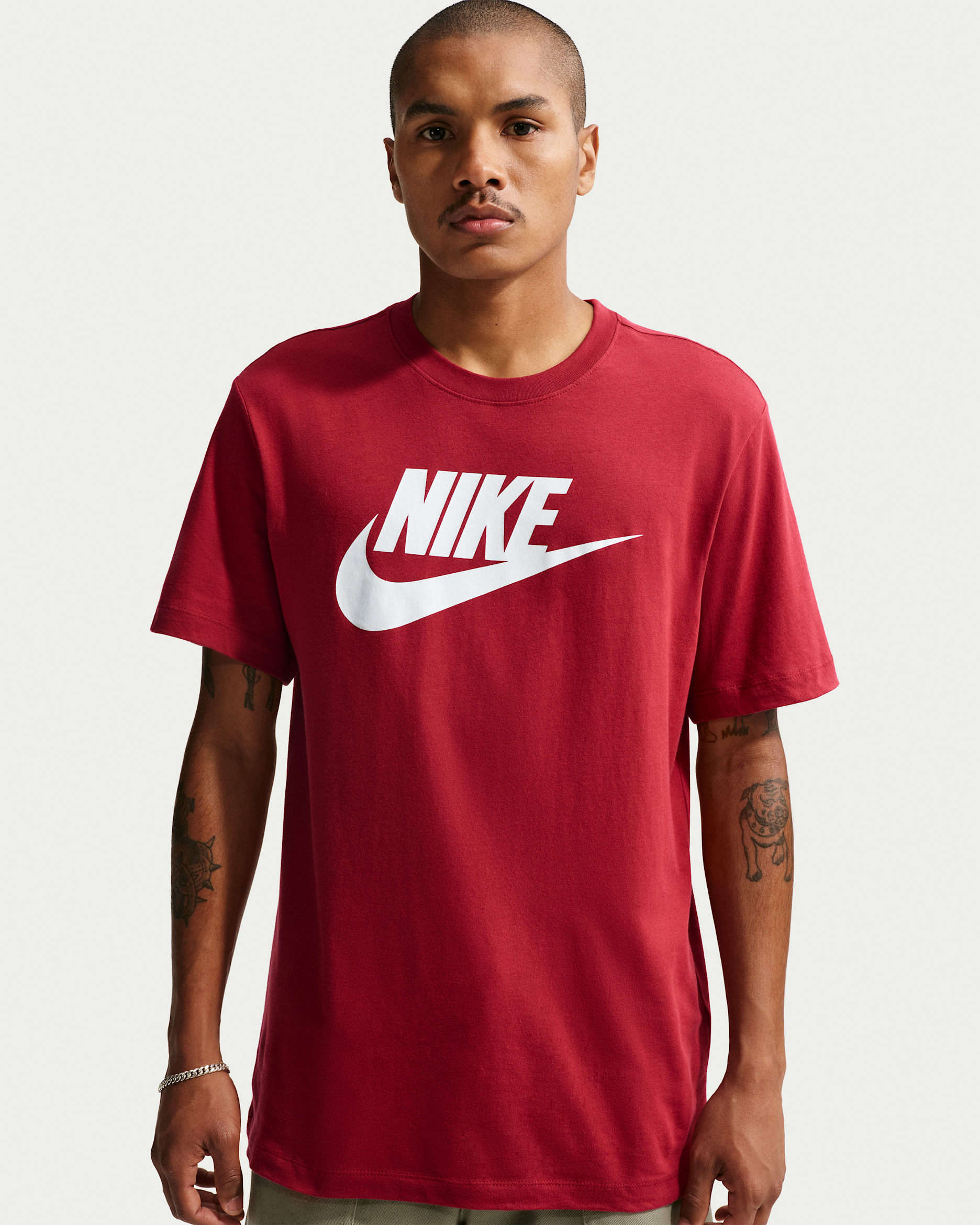 Playera para hombre Nike Sportswear - Carmesí team