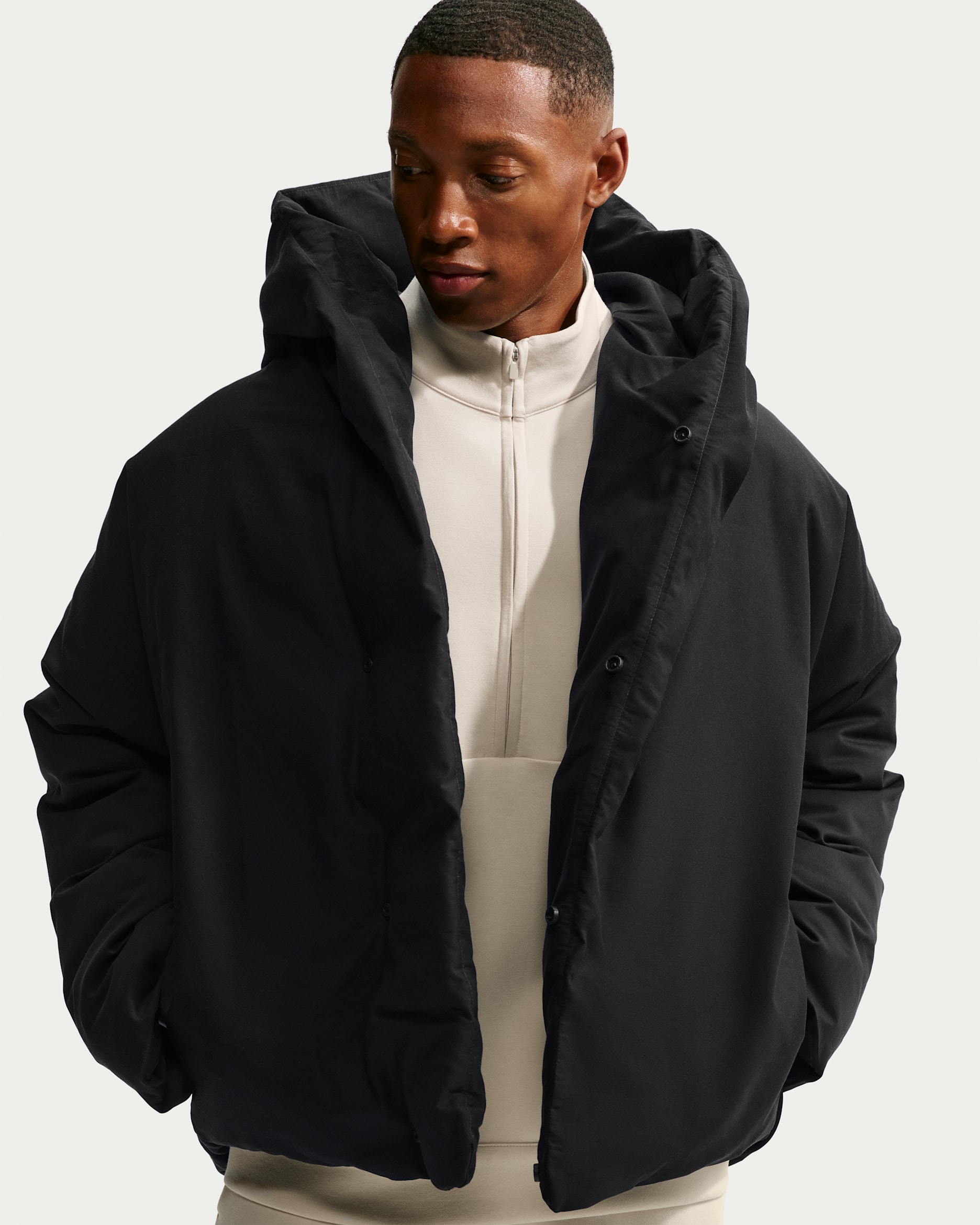 Nike 24.7 OuterCalm Men's Therma-FIT Down-Fill Jacket - Black/Dark Smoke Grey