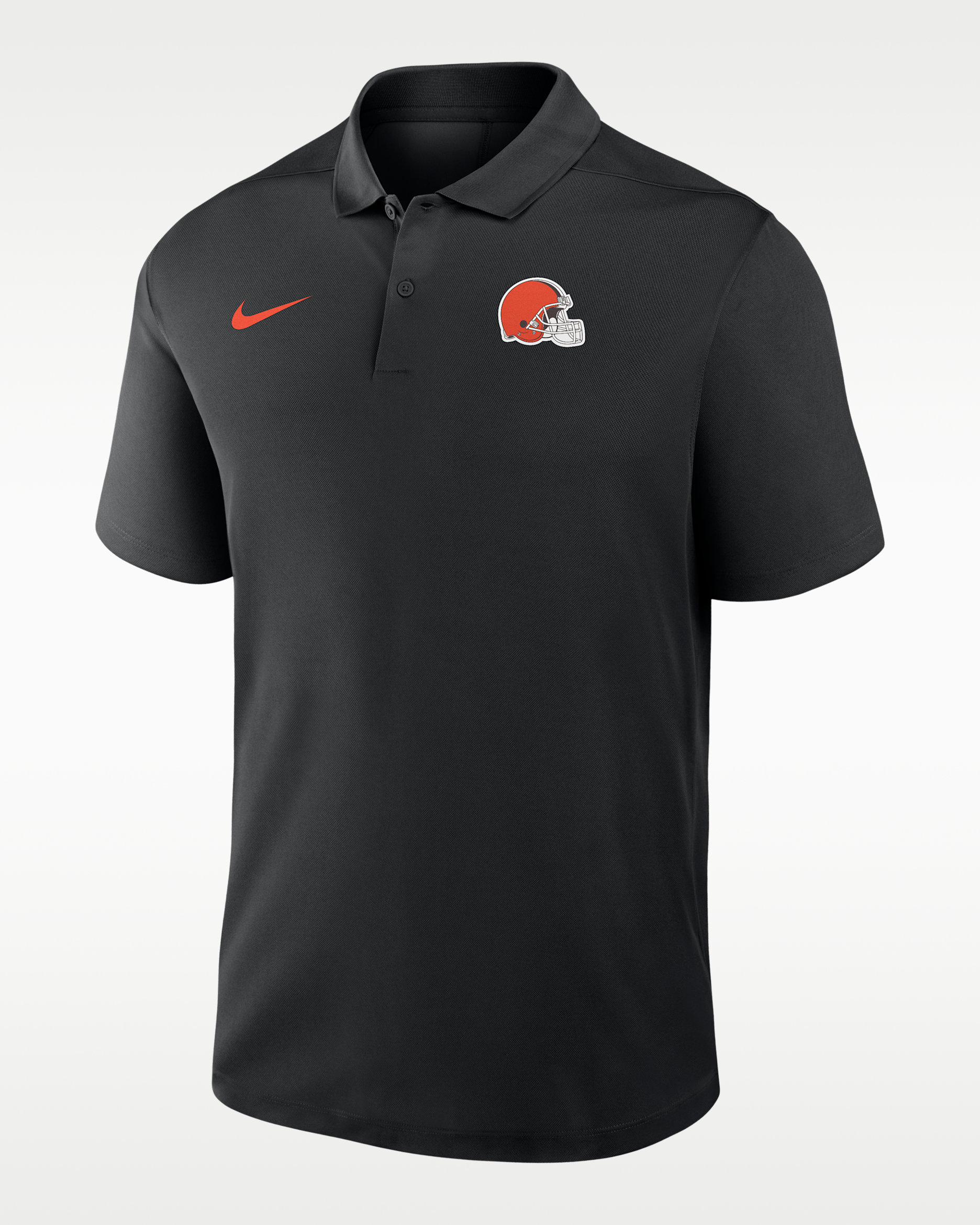 Cleveland Browns Logo Victory Men's Nike Dri-FIT NFL Polo - Black