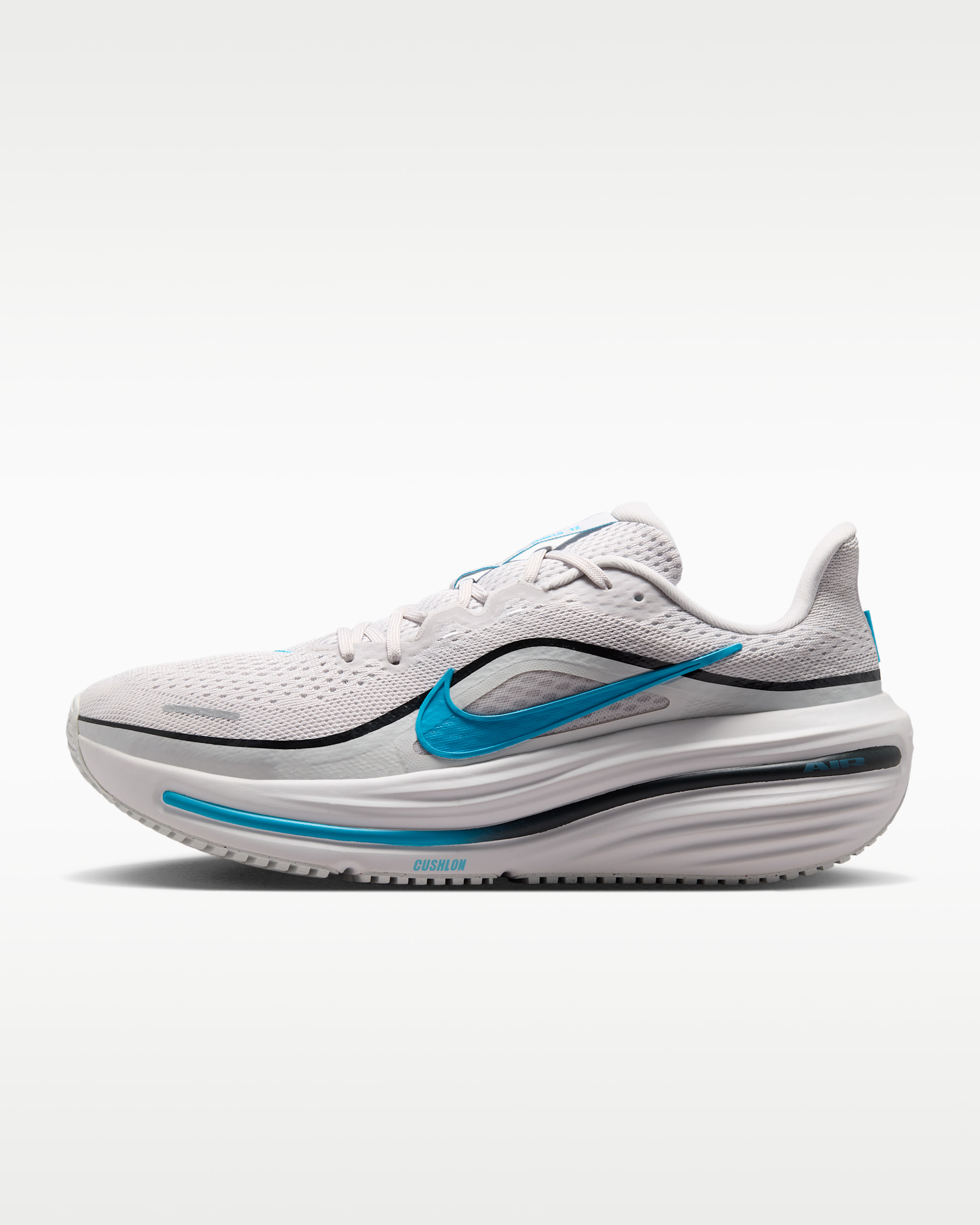 Tenis de correr en pavimento Nike para hombre Winflo 12 - Gris vasto/Blanco cáscara de huevo/Antracita/Azul corriente claro