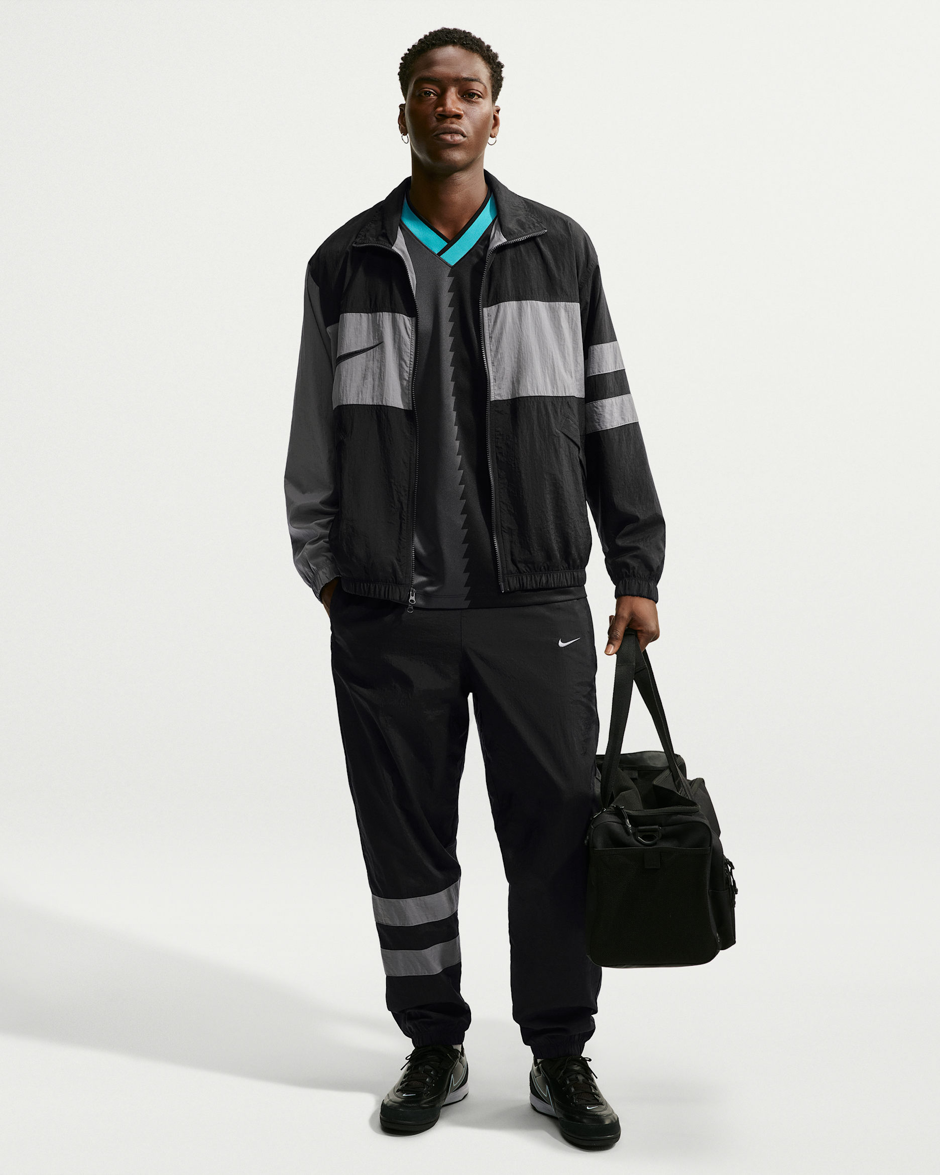 Nike i96 Repel Men's Soccer Woven Track Pants - Black/Cool Grey/Cool Grey