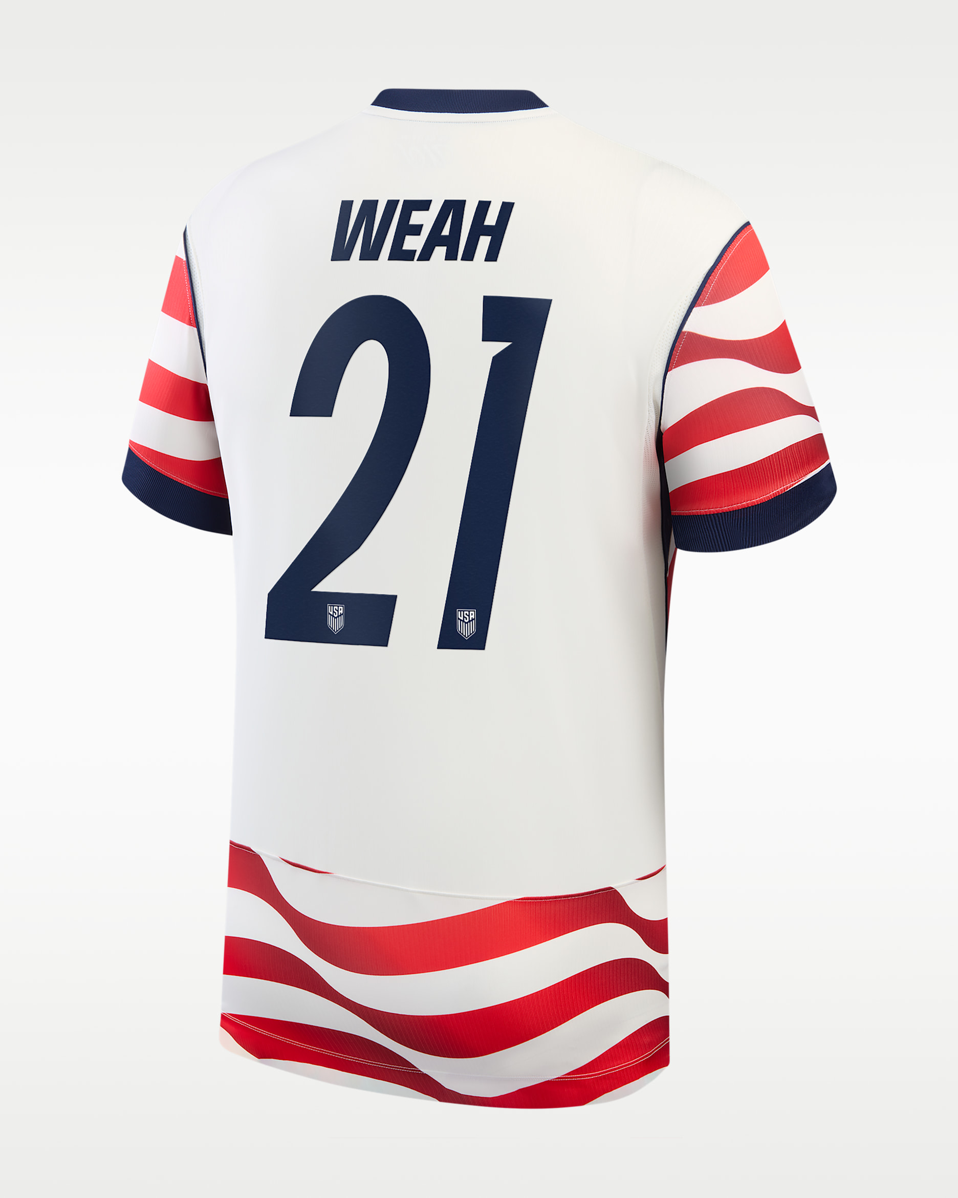 Timothy Weah USMNT 2026 Stadium Home Men's Nike Dri-FIT Soccer Jersey - White