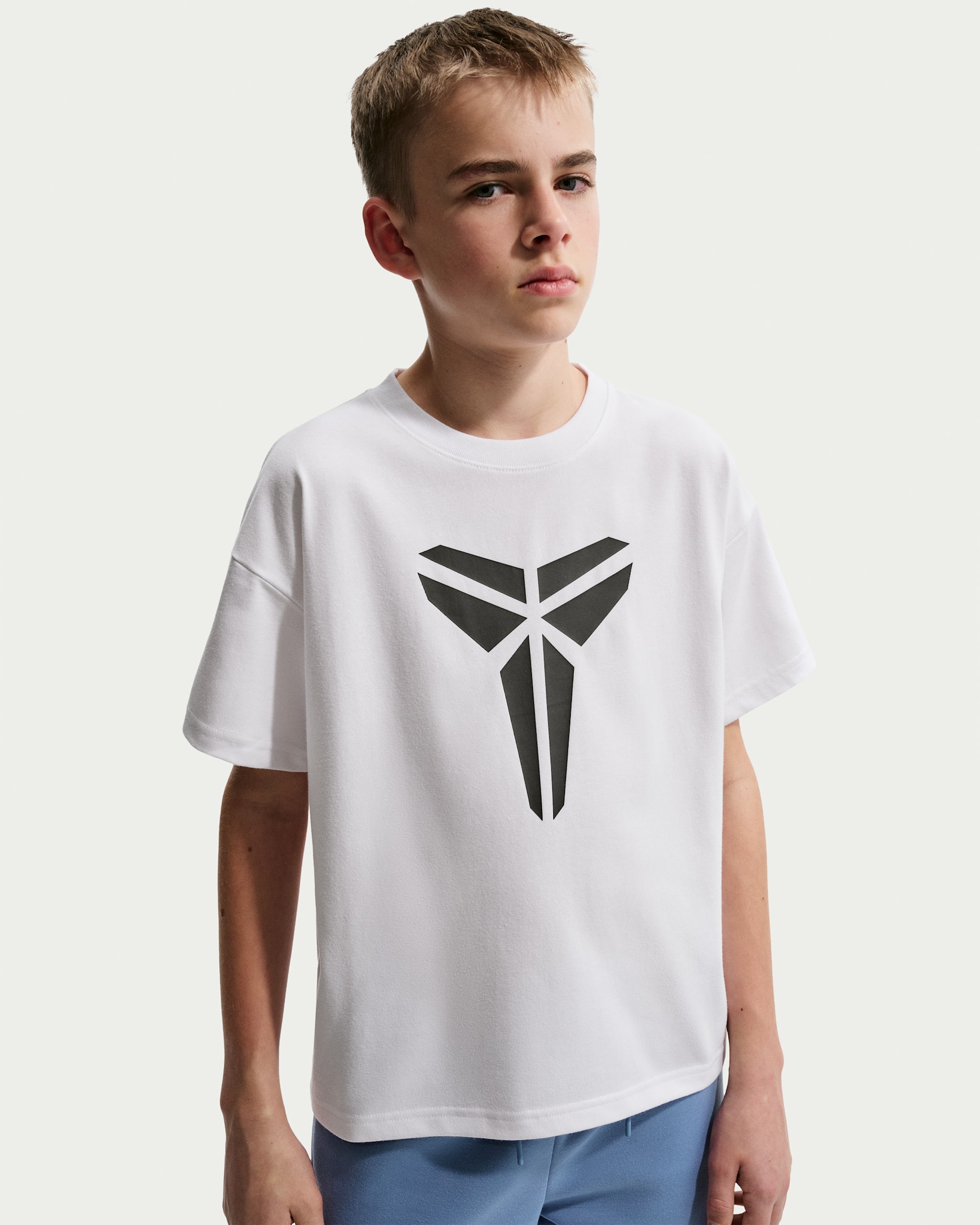 Kobe Older Kids' Dri-FIT Max90 T-Shirt - White/Medium Ash