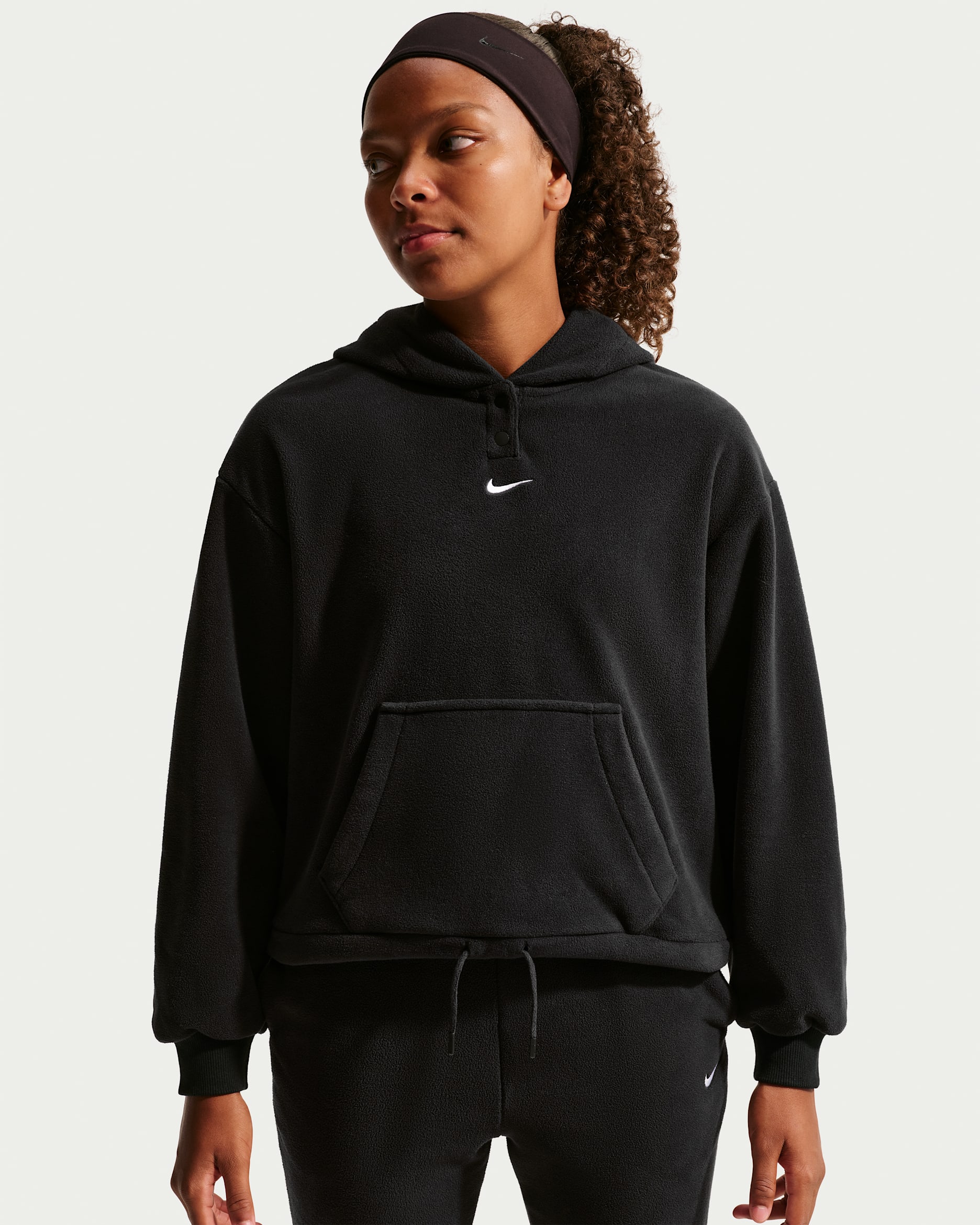 Nike Sportswear Longsleeve aus Fleece (ältere Kinder, Mädchen) - Schwarz