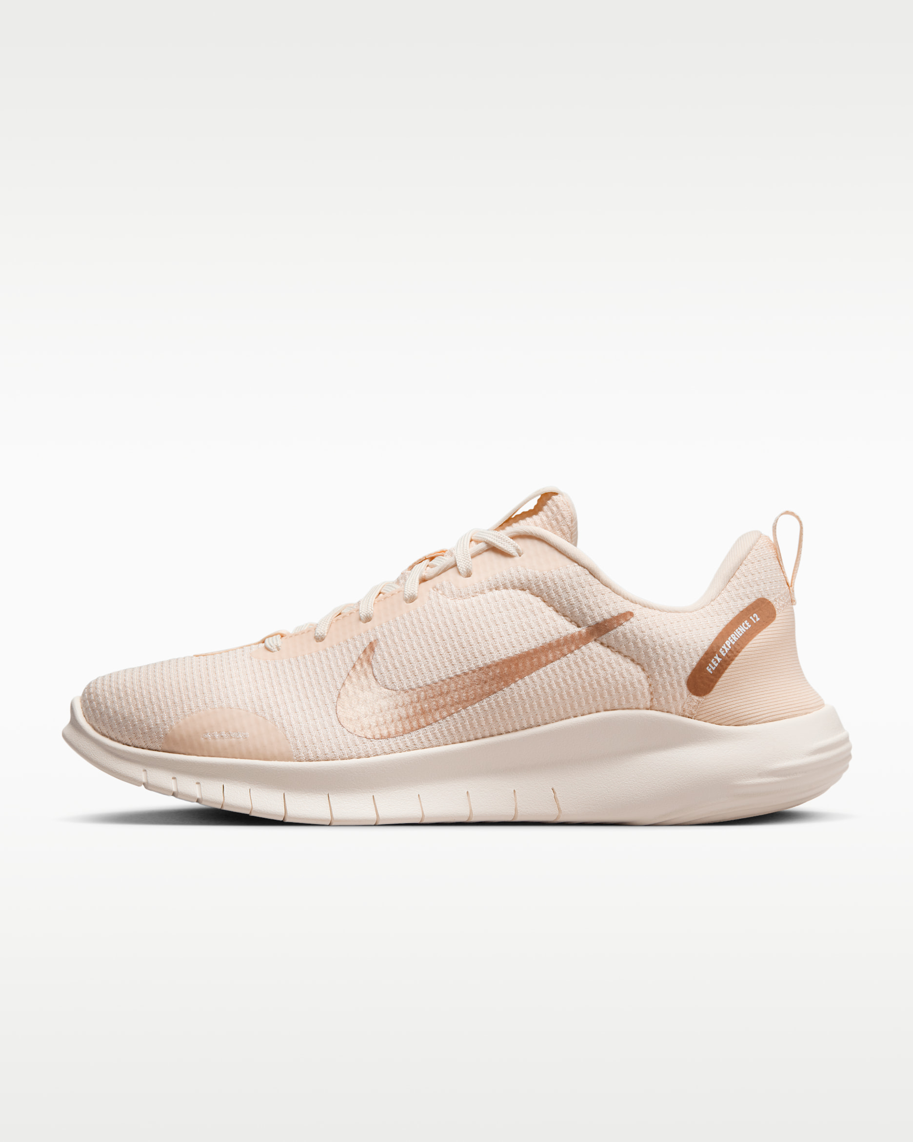 Nike Flex Experience Run 12 Women's Road Running Shoes - Guava Ice/Pale Ivory/White/Metallic Red Bronze