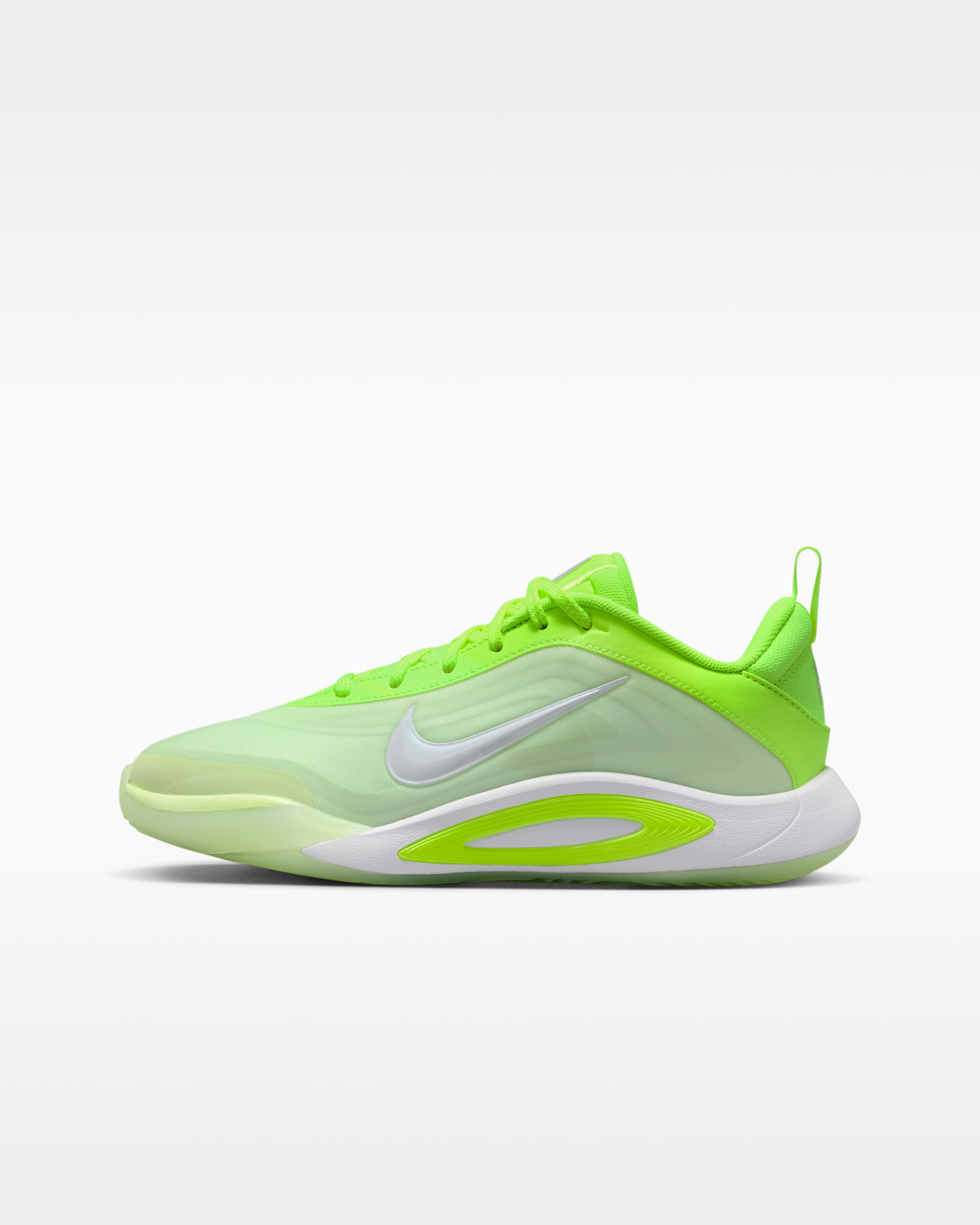 A'One "Lem and Lime" Big Kids' Basketball Shoes - Volt/Barely Volt/White