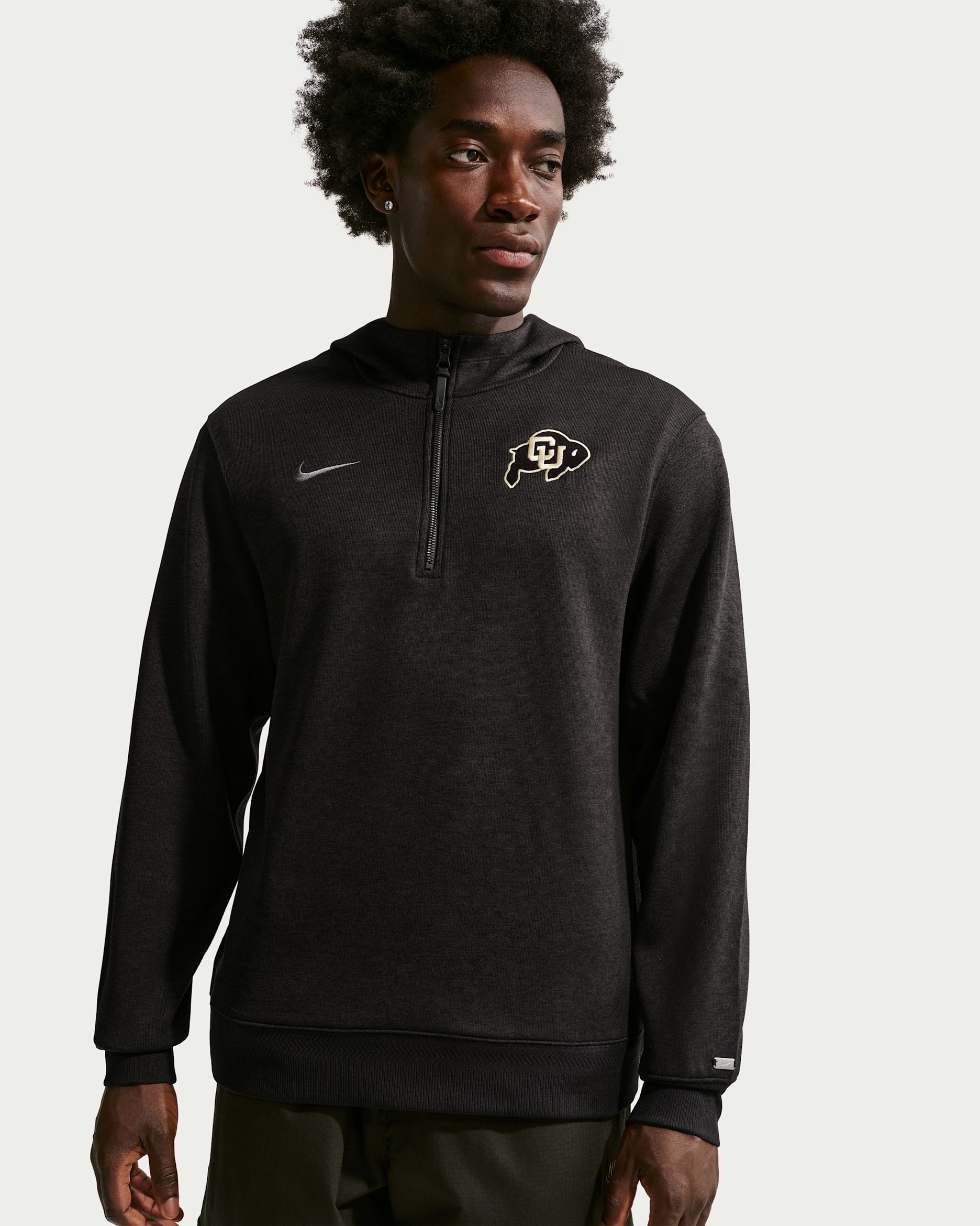 Colorado Buffaloes Nike NCAA Men's Basketball Coaches' Pullover Hoodie - Black