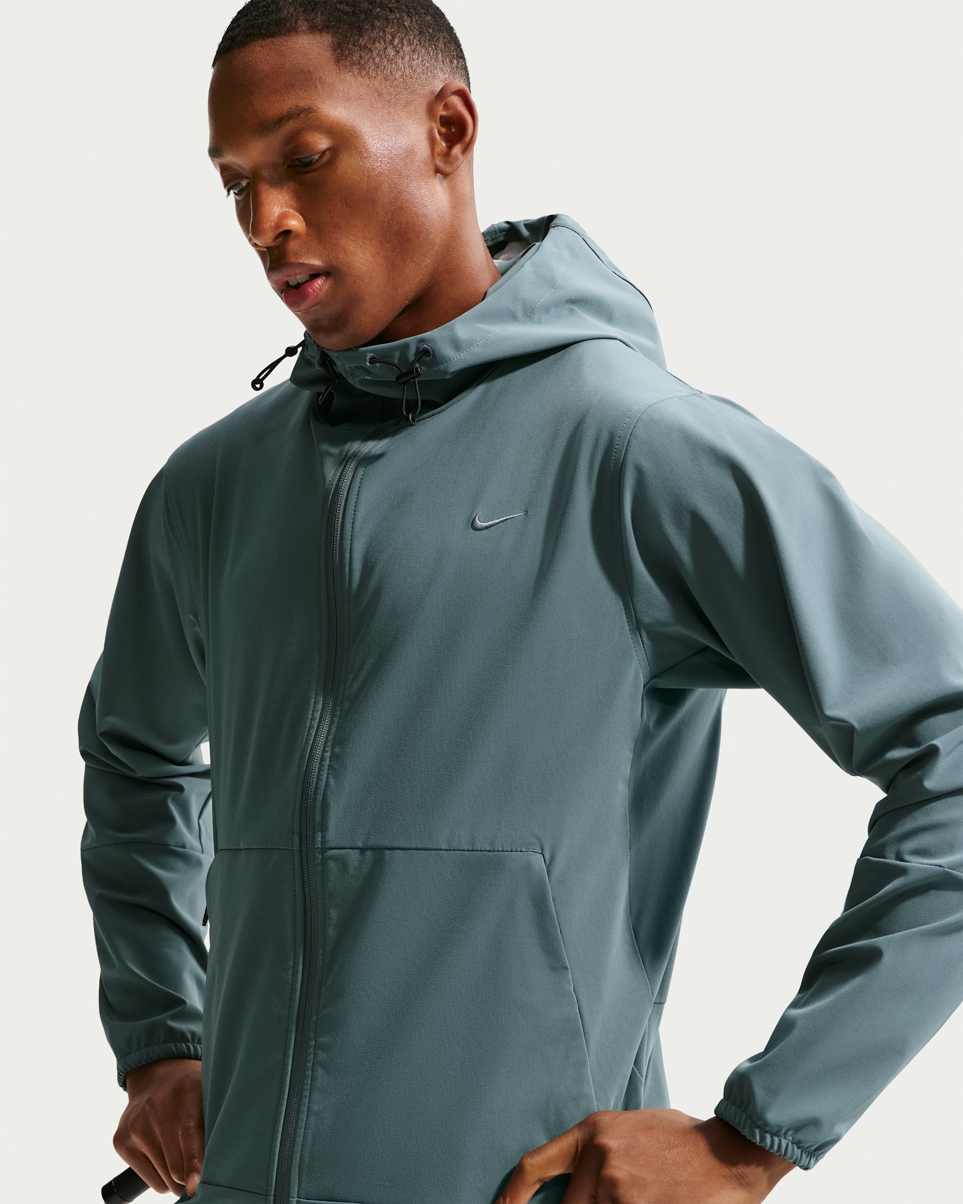 Nike Unlimited Men's Repel Hooded Versatile Jacket - Mineral Slate/Black/Mineral Slate