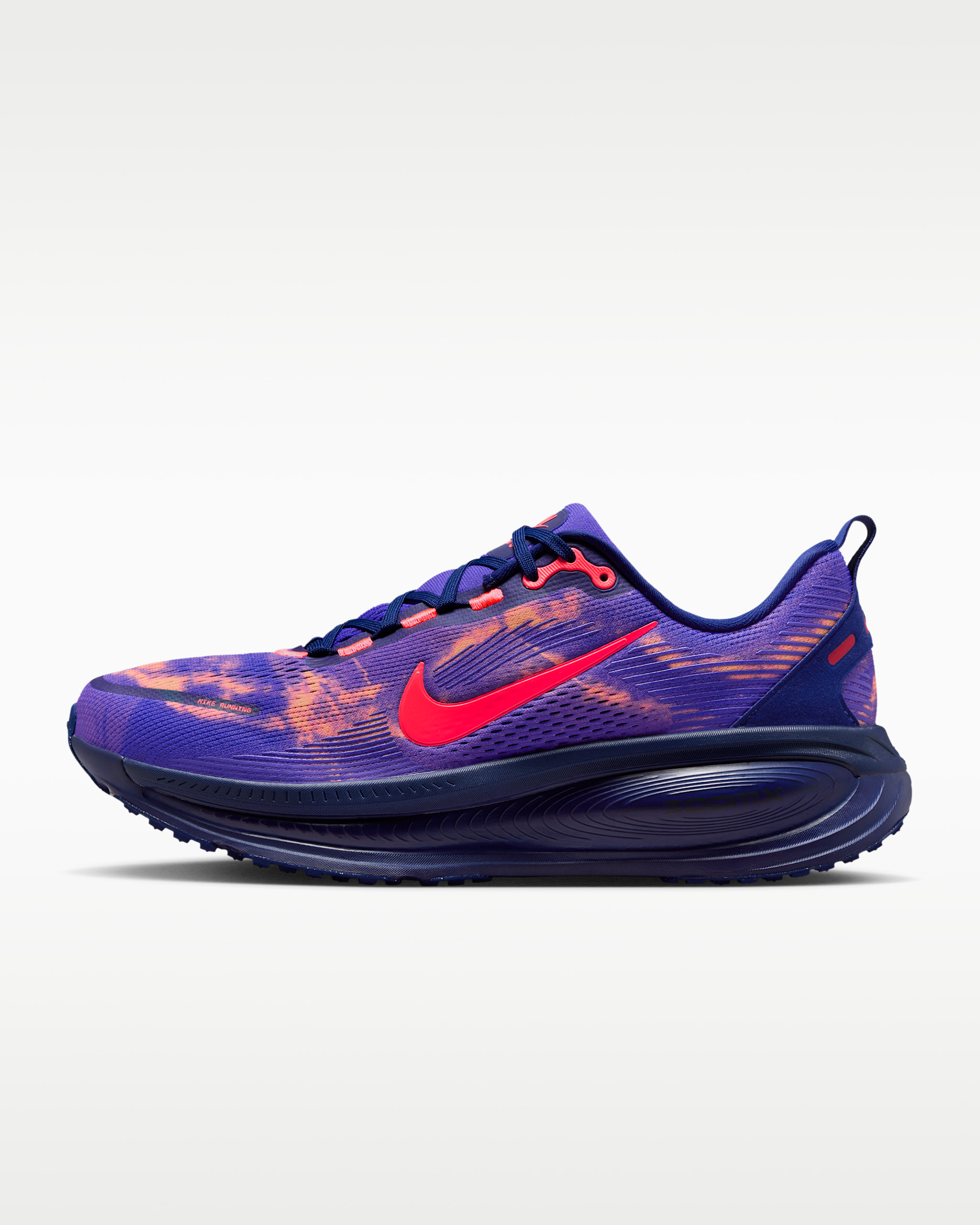 Nike Vomero 18 Men's Road Running Shoes - Indigo Burst/Blue Void/Orange Pulse/Hot Lava