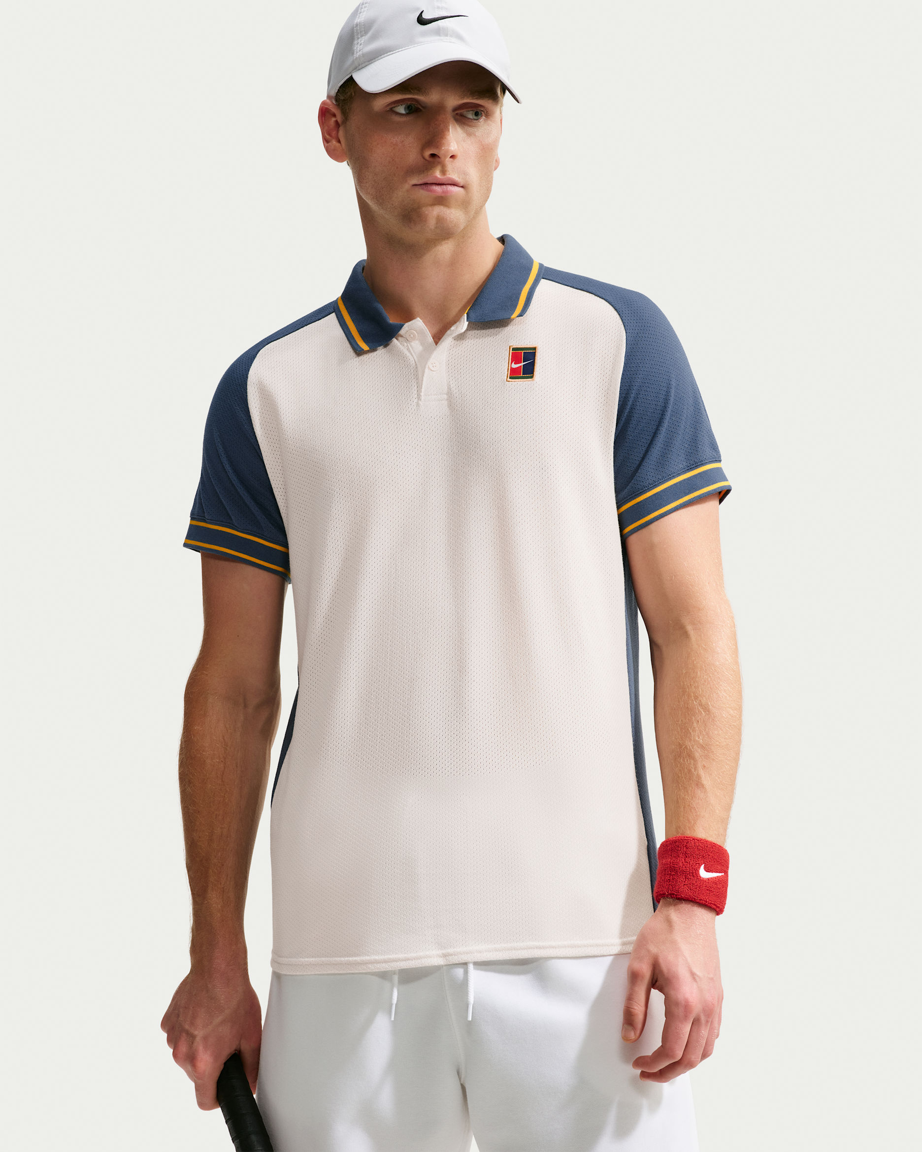 Polo de tenis para hombre NikeCourt Heritage - Pizarra nuevo/Fantasma
