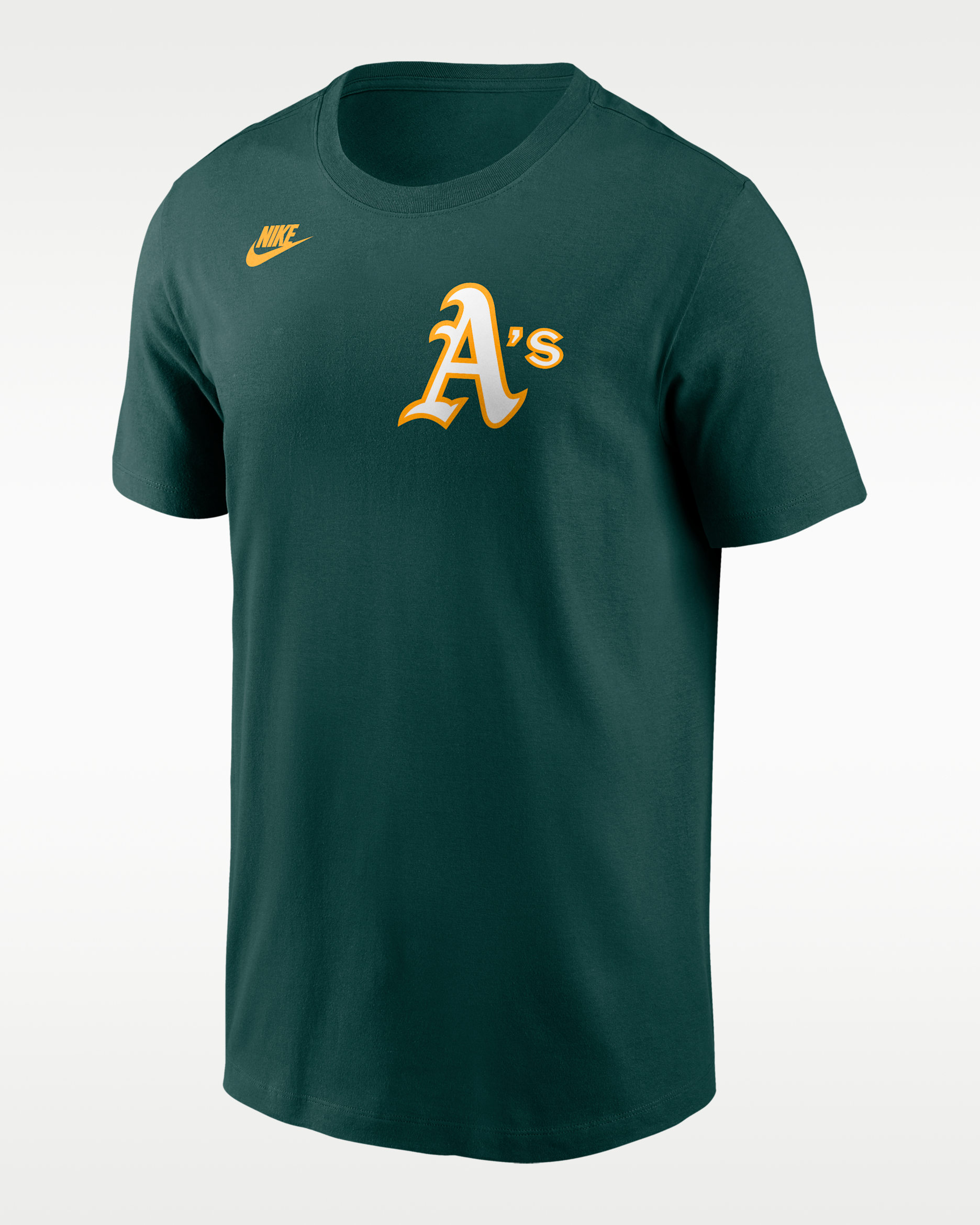 Playera Nike de la MLB para hombre Reggie Jackson Athletics Cooperstown Fuse - Verde