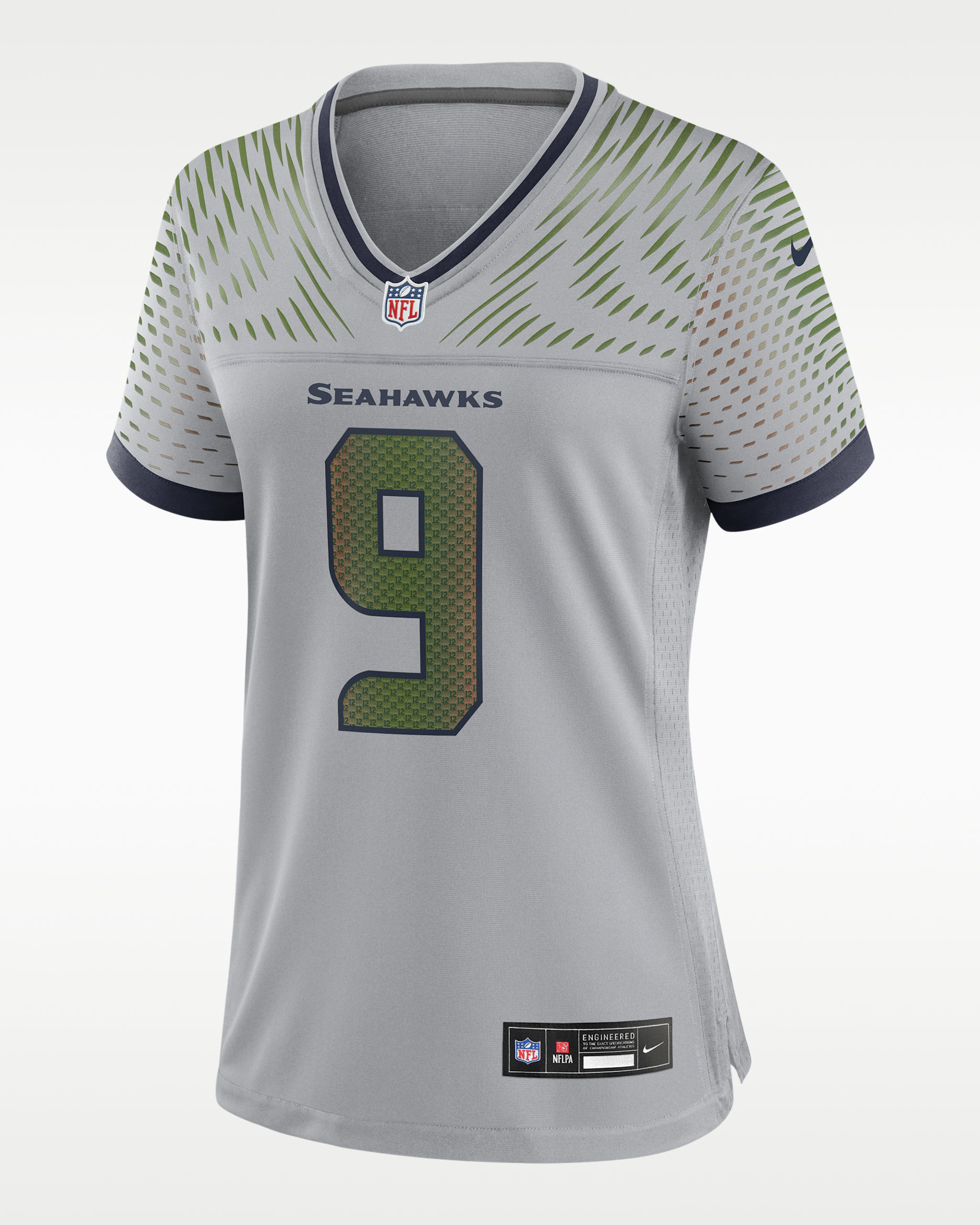Jersey Nike de la NFL Game para mujer Kenneth Walker III Seattle Seahawks Rivalries Collection - Gris