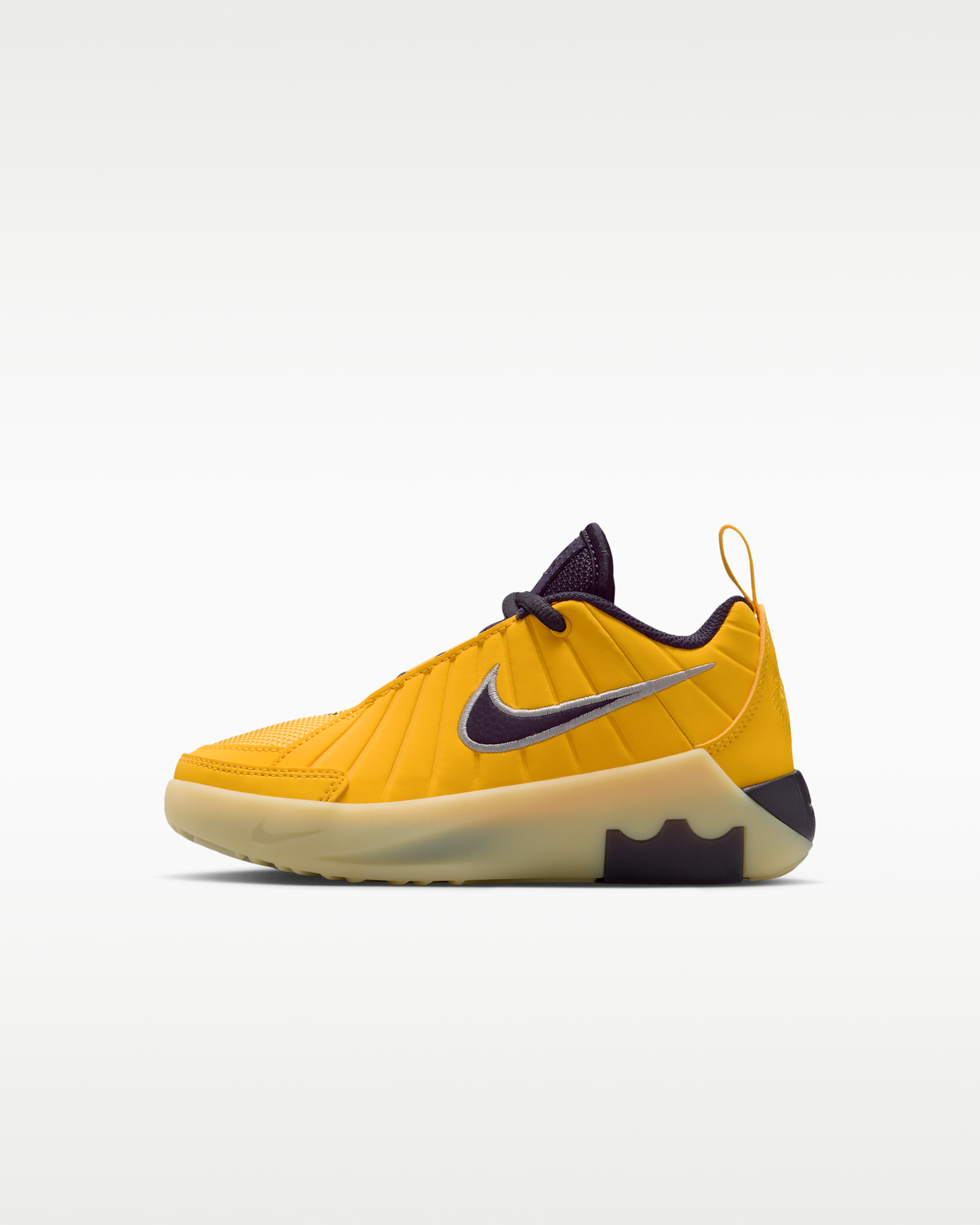 LeBron Witness 9 Younger Kids' Shoes - Amarillo/Soft Yellow/Lilac/Cave Purple