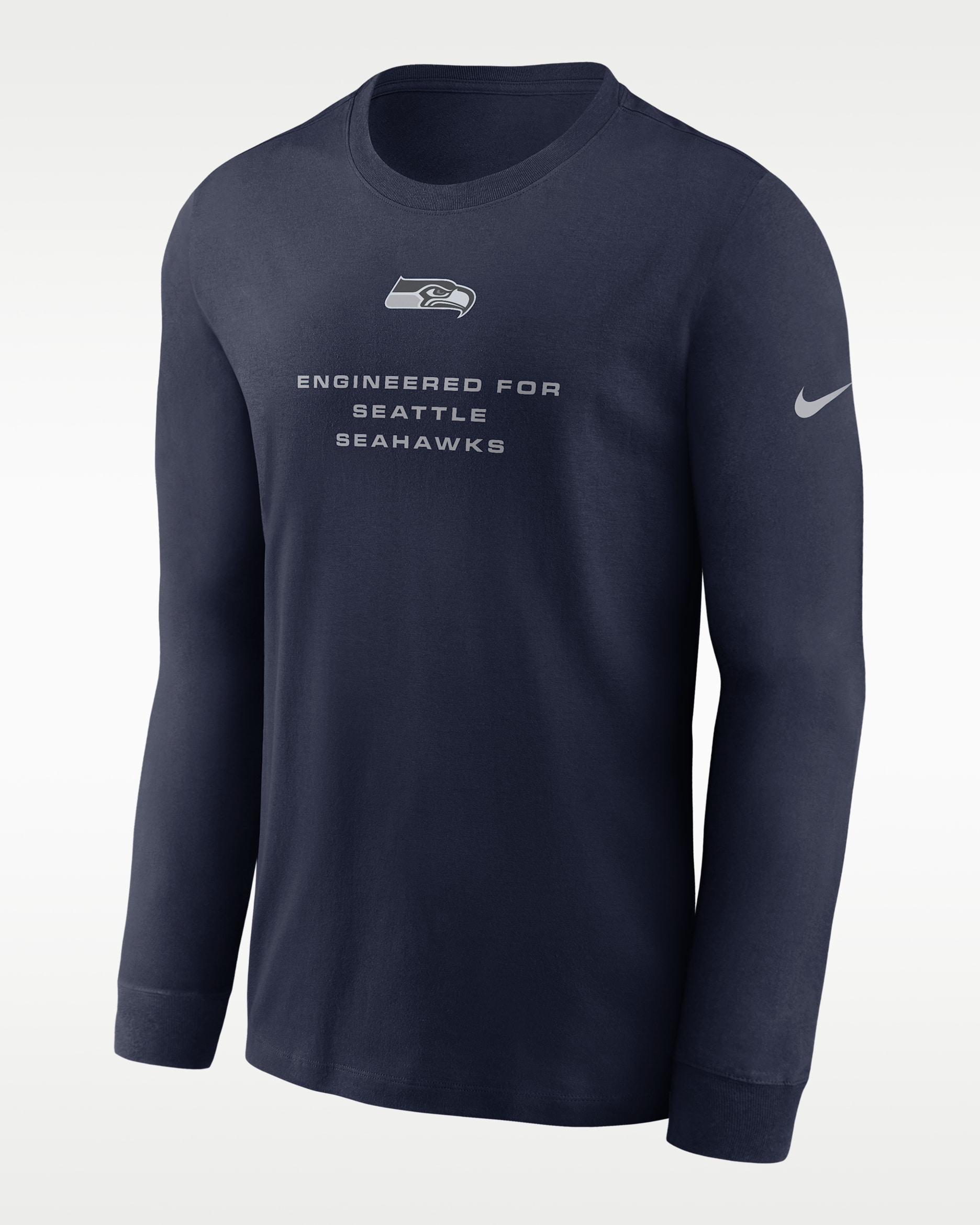 Seattle Seahawks Team Issue Men's Nike Dri-FIT NFL Long-Sleeve T-Shirt - College Navy