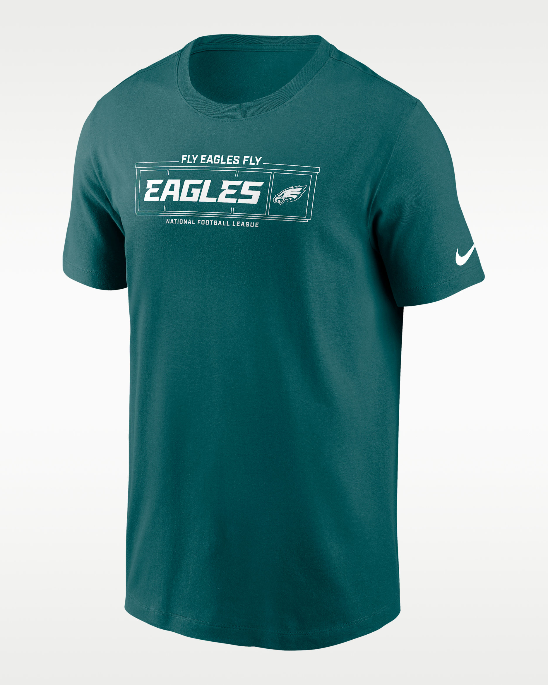 Playera Nike de la NFL para hombre Philadelphia Eagles Local Essential - Azul verdoso