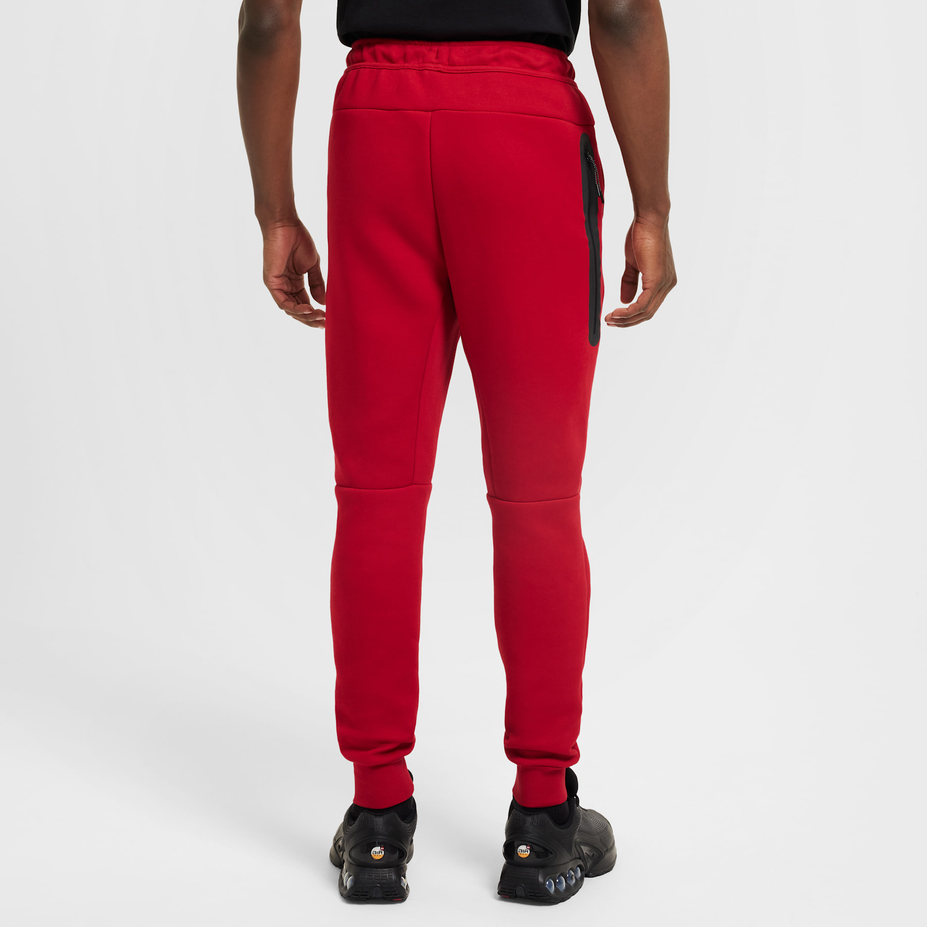 Nike Tech Men's Fleece Joggers - Gym Red/Black