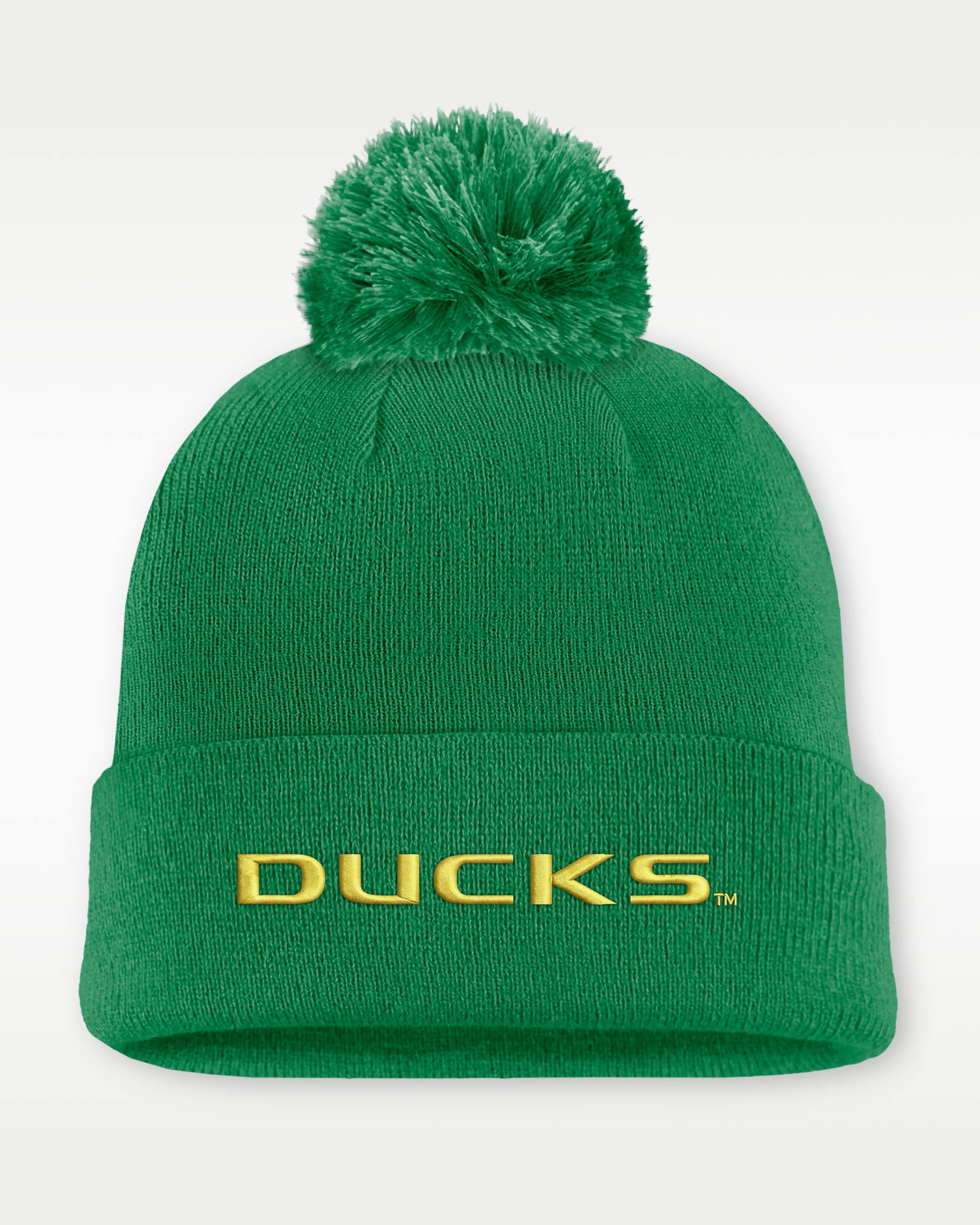 Gorro con dobladillo universitario Nike para hombre Oregon Peak - Verde Kelly