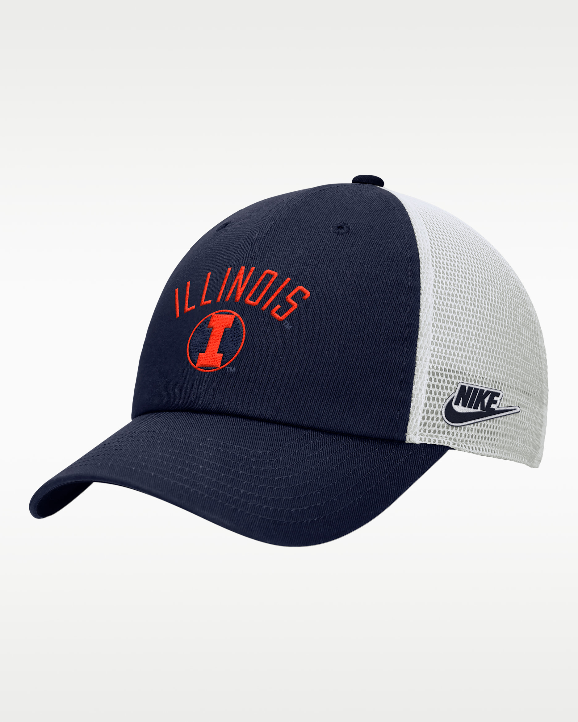 Nike College (Illinois) Unstructured Trucker Cap - College Navy