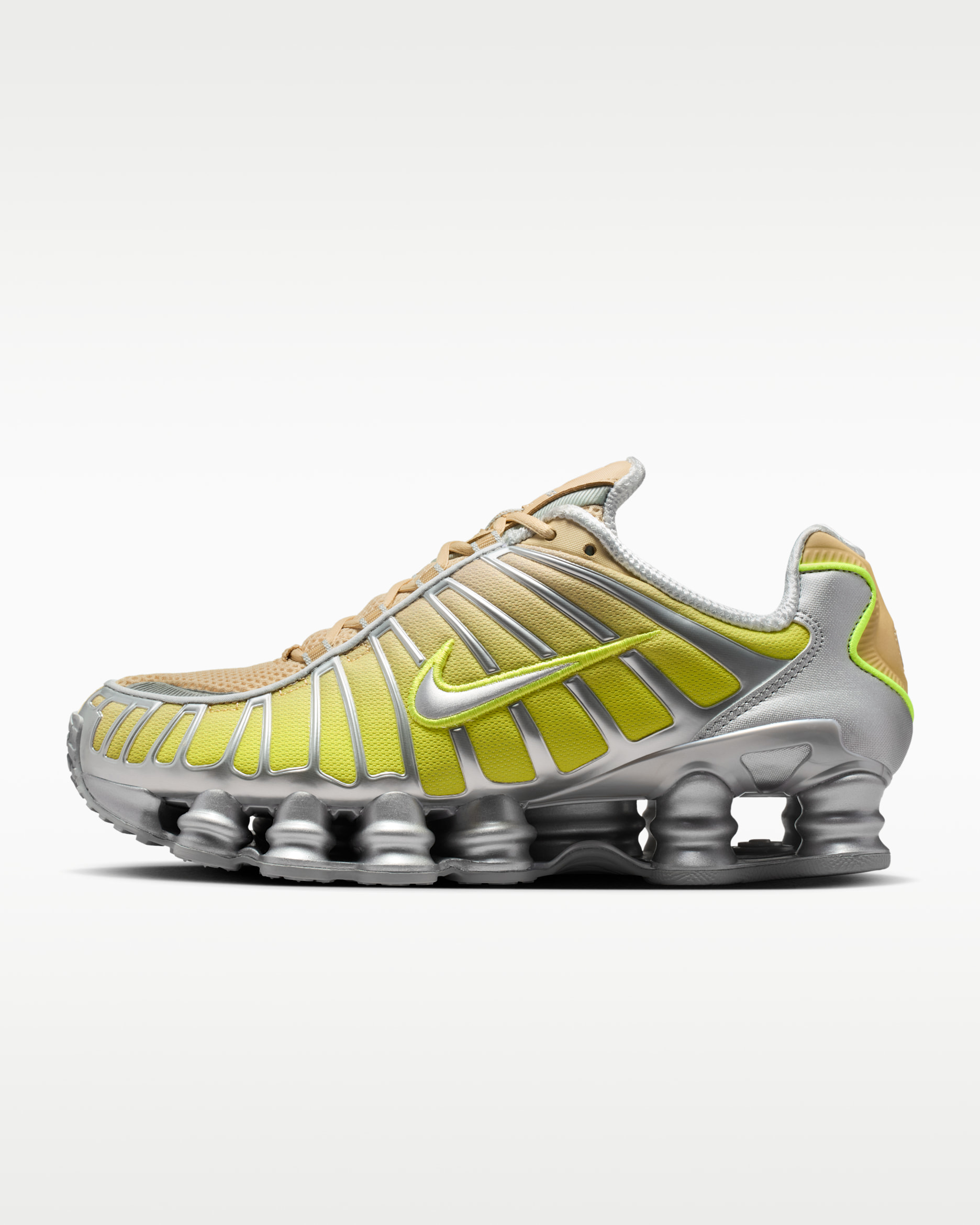 Nike Shox TL Fade Women's Shoes - Team Gold/Metallic Silver/Pure Platinum/Volt