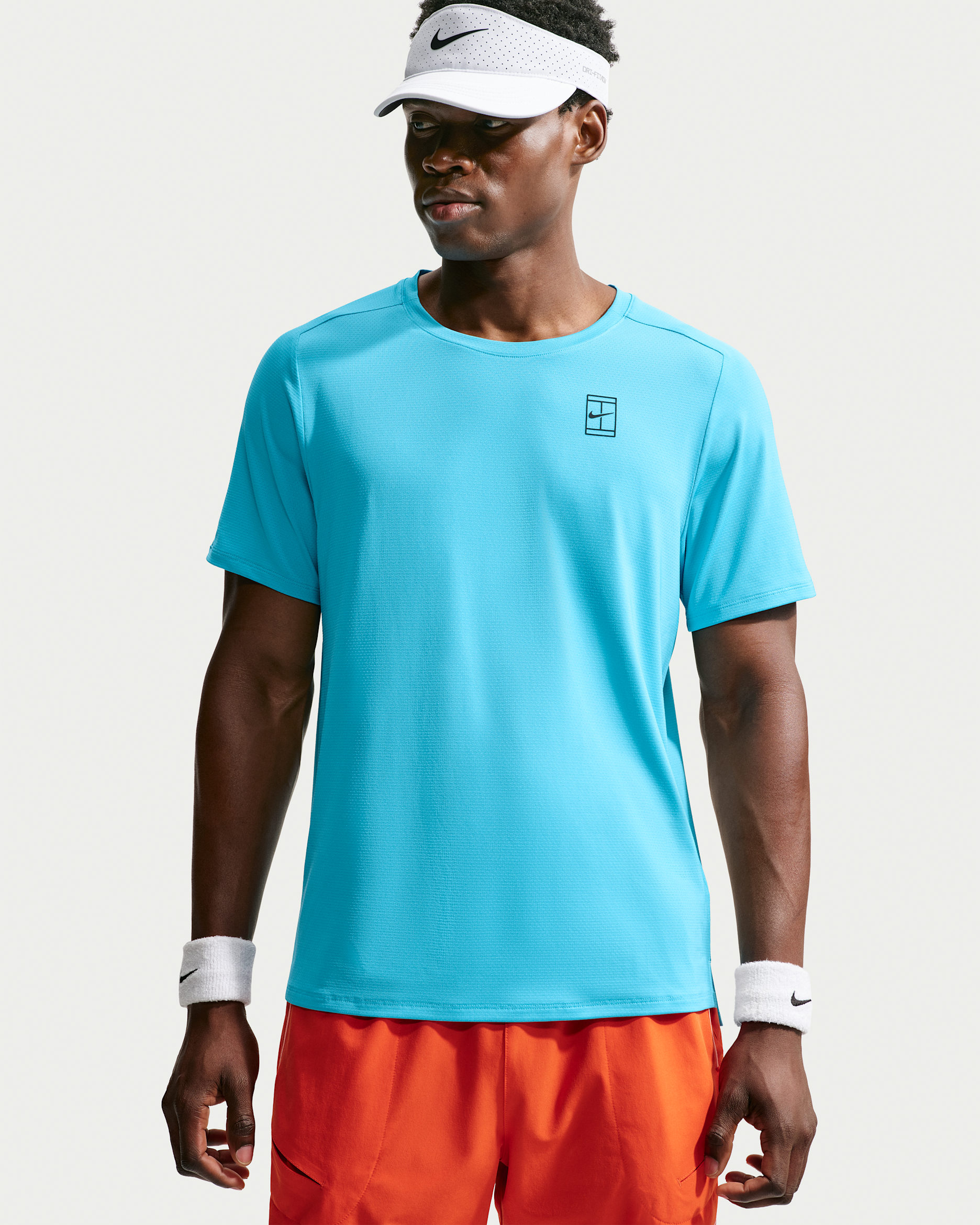 NikeCourt Advantage Men's Dri-FIT Tennis Top - Baltic Blue/Black