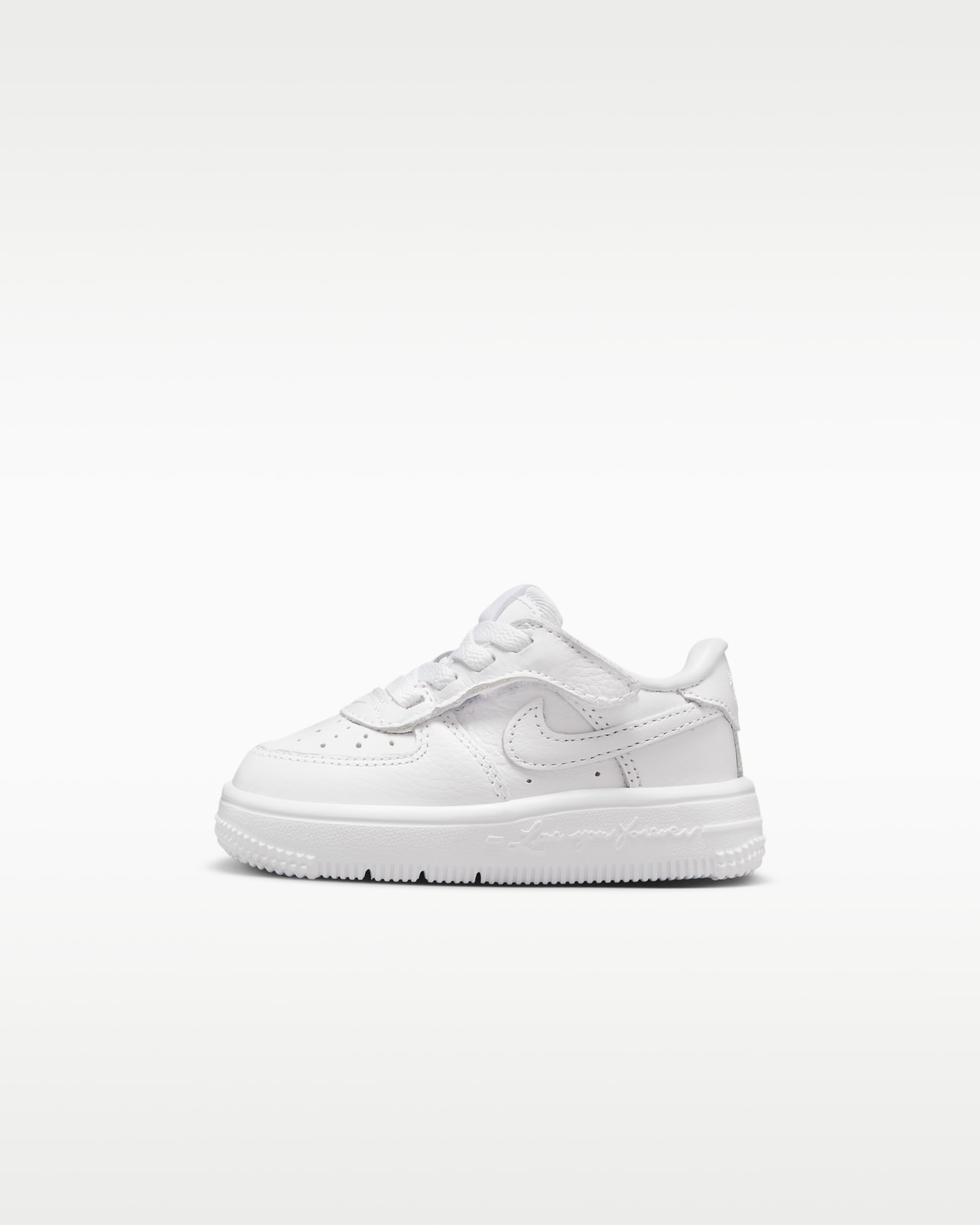 Tenis para bebé e infantil NOCTA Force 1 Low EasyOn - Blanco/Blanco/Blanco