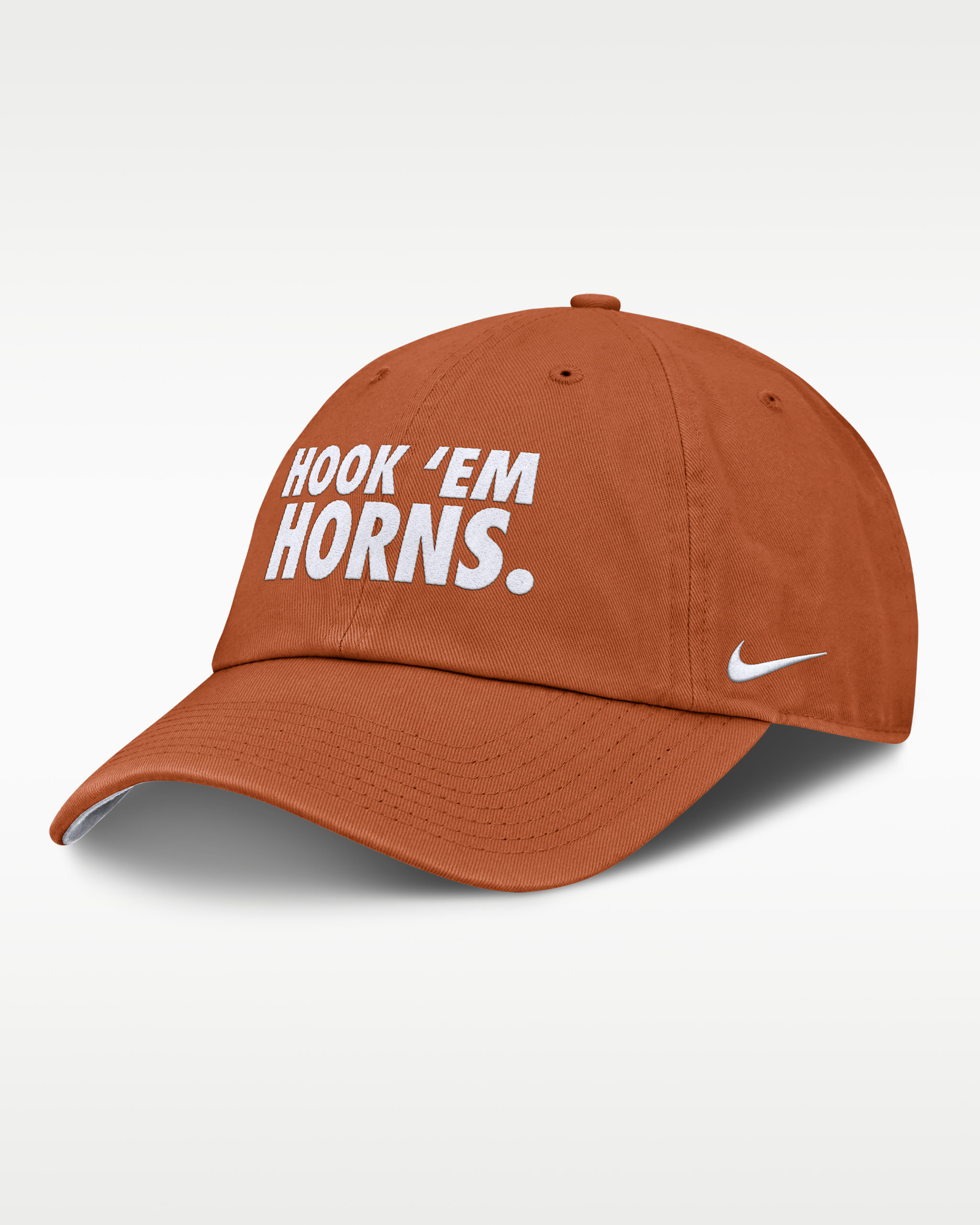 Texas Primetime Chant Club Men's Nike College Adjustable Hat - Burnt Orange/White/White