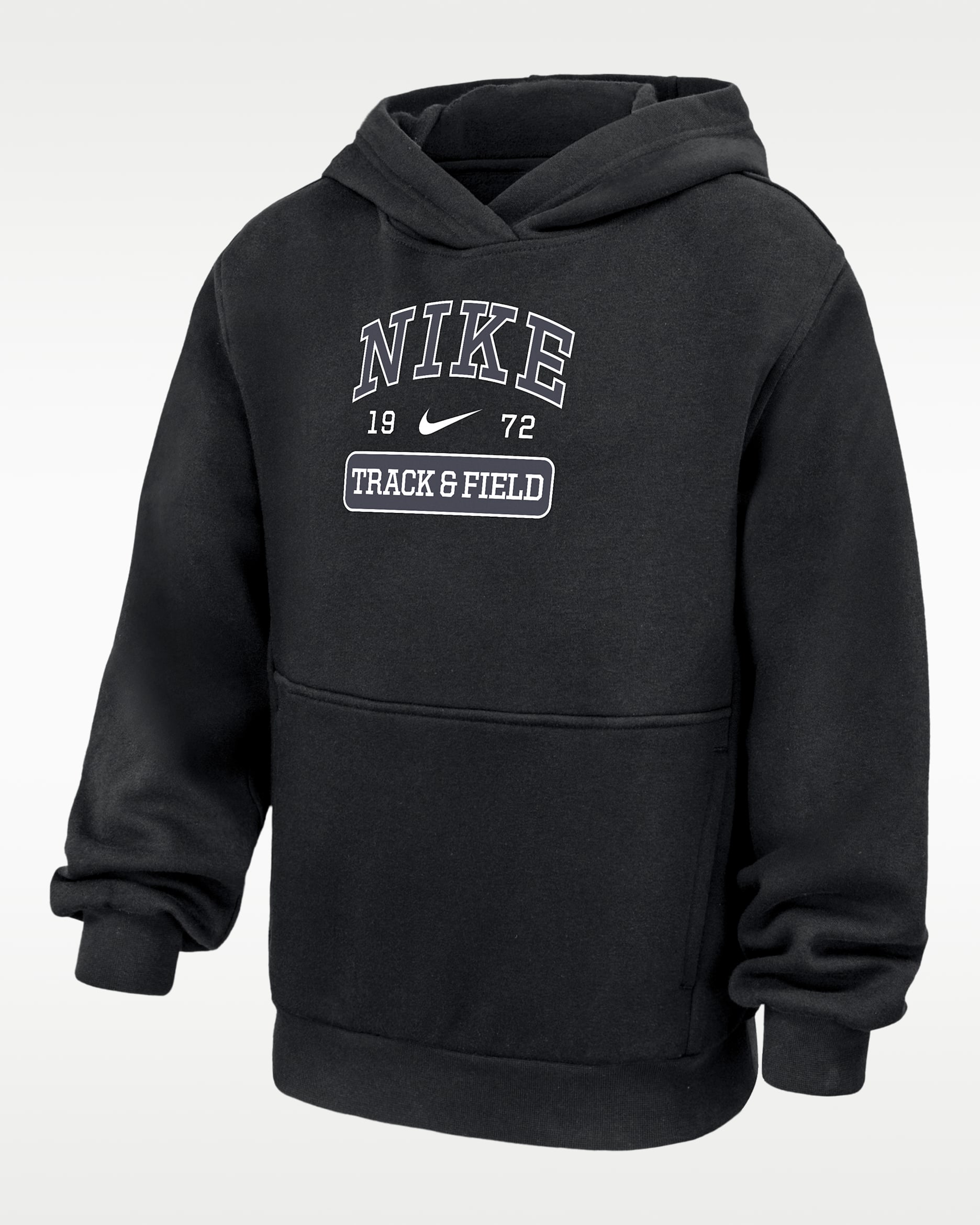Nike Club Fleece Big Kids' Track and Field Pullover Hoodie - Black