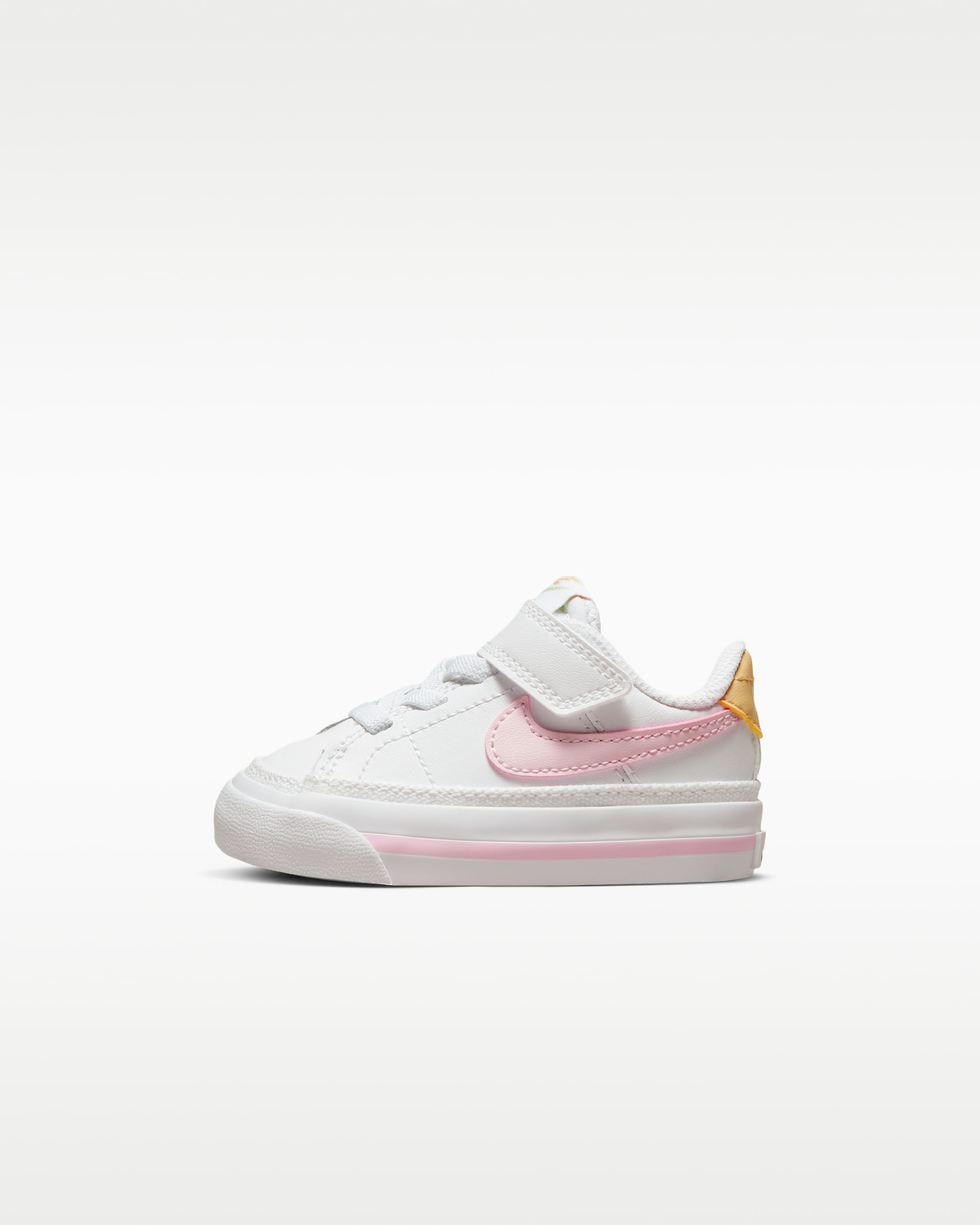 NikeCourt Legacy Baby/Toddler Shoes - White/Sesame/Honeydew/Pink Foam