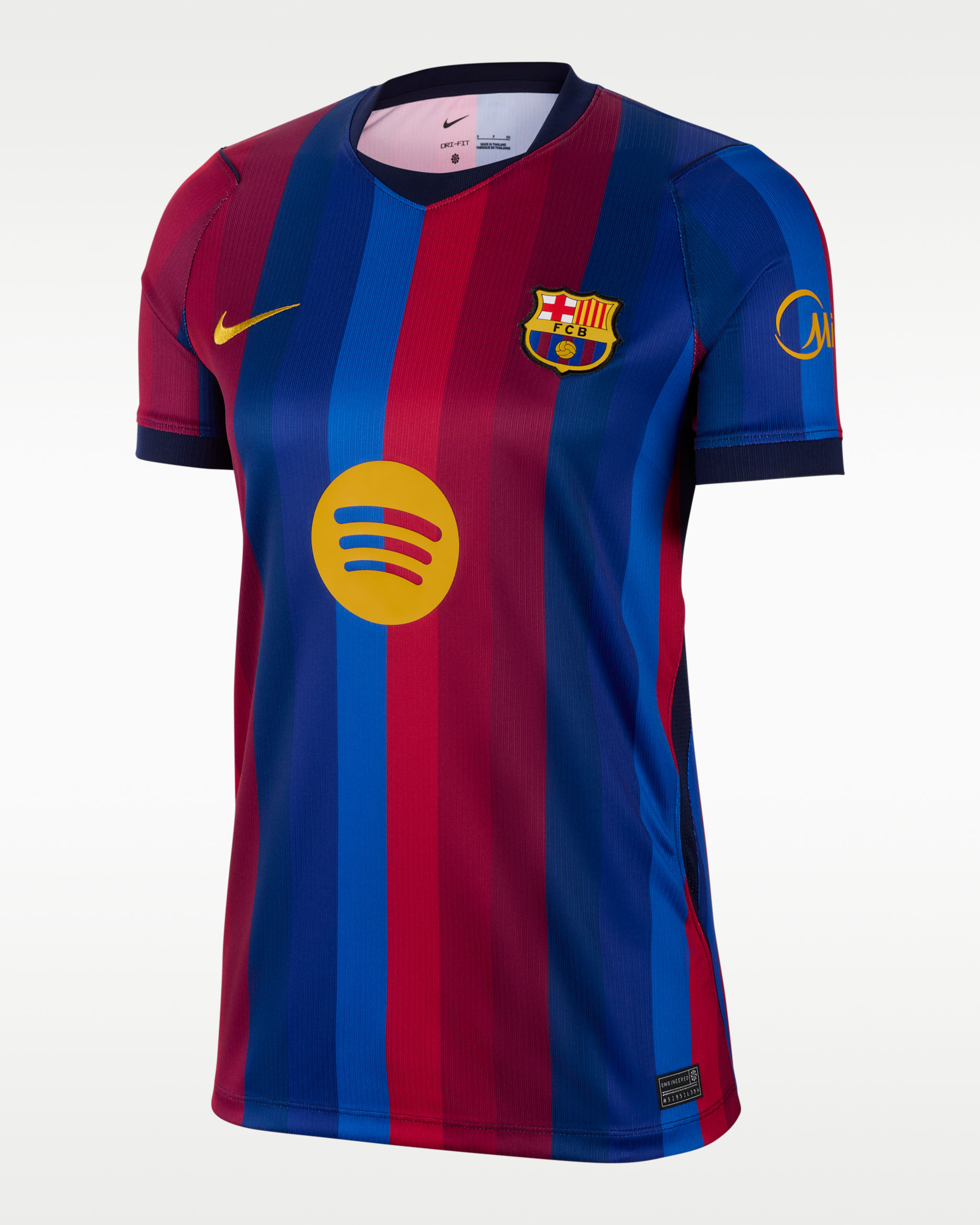 F.C. Barcelona 2026/27 Stadium Home Women's Nike Dri-FIT Football Replica Shirt - Deep Garnet/Blue Void/Blackened Blue/Mineral Yellow