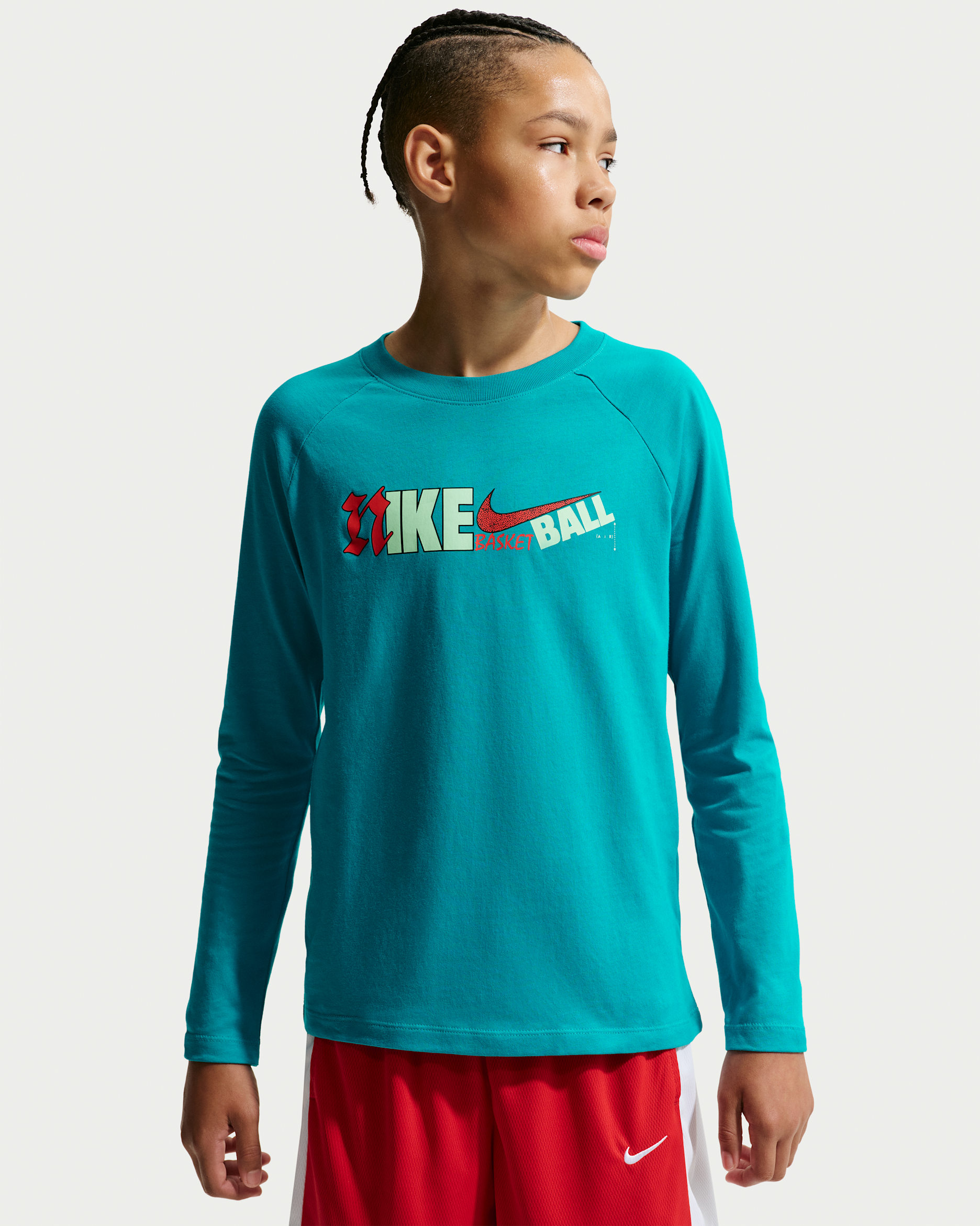 Playera de manga larga para niños Nike - Energía