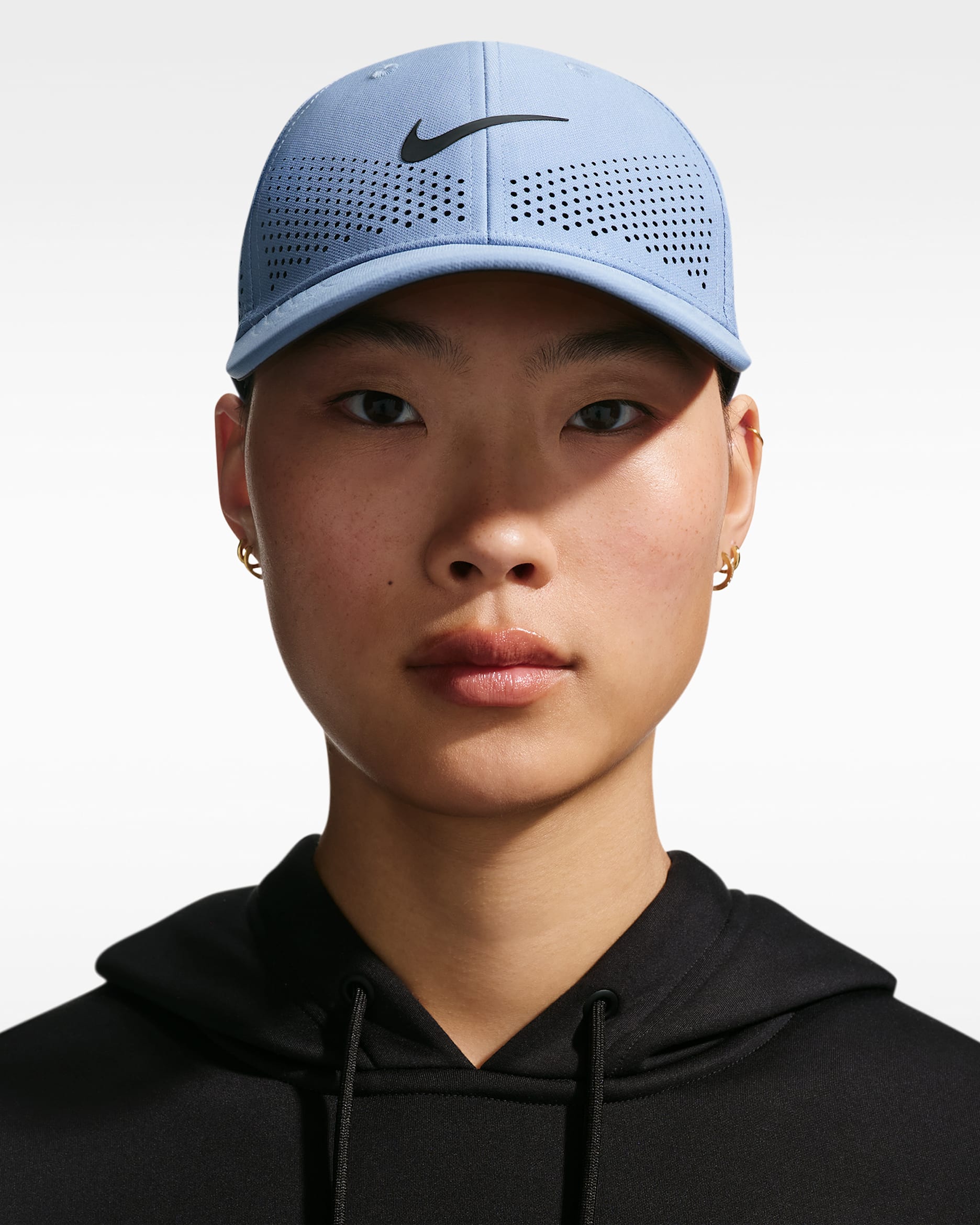 Gorra Swoosh con estructura Nike Dri-FIT ADV Club - Azul de trabajo/Negro