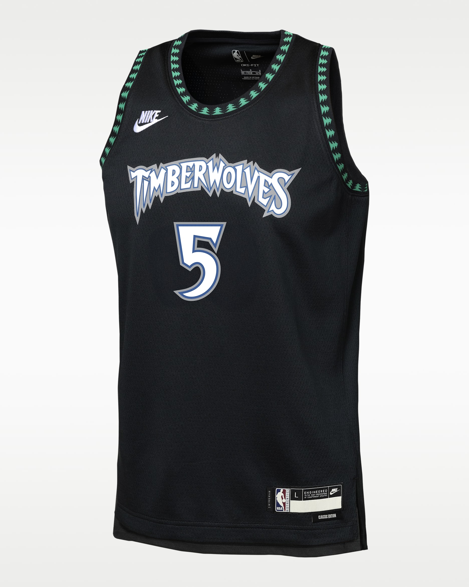 Maillot NBA Swingman Hardwood Classics Golden State Warriors pour ado - Noir