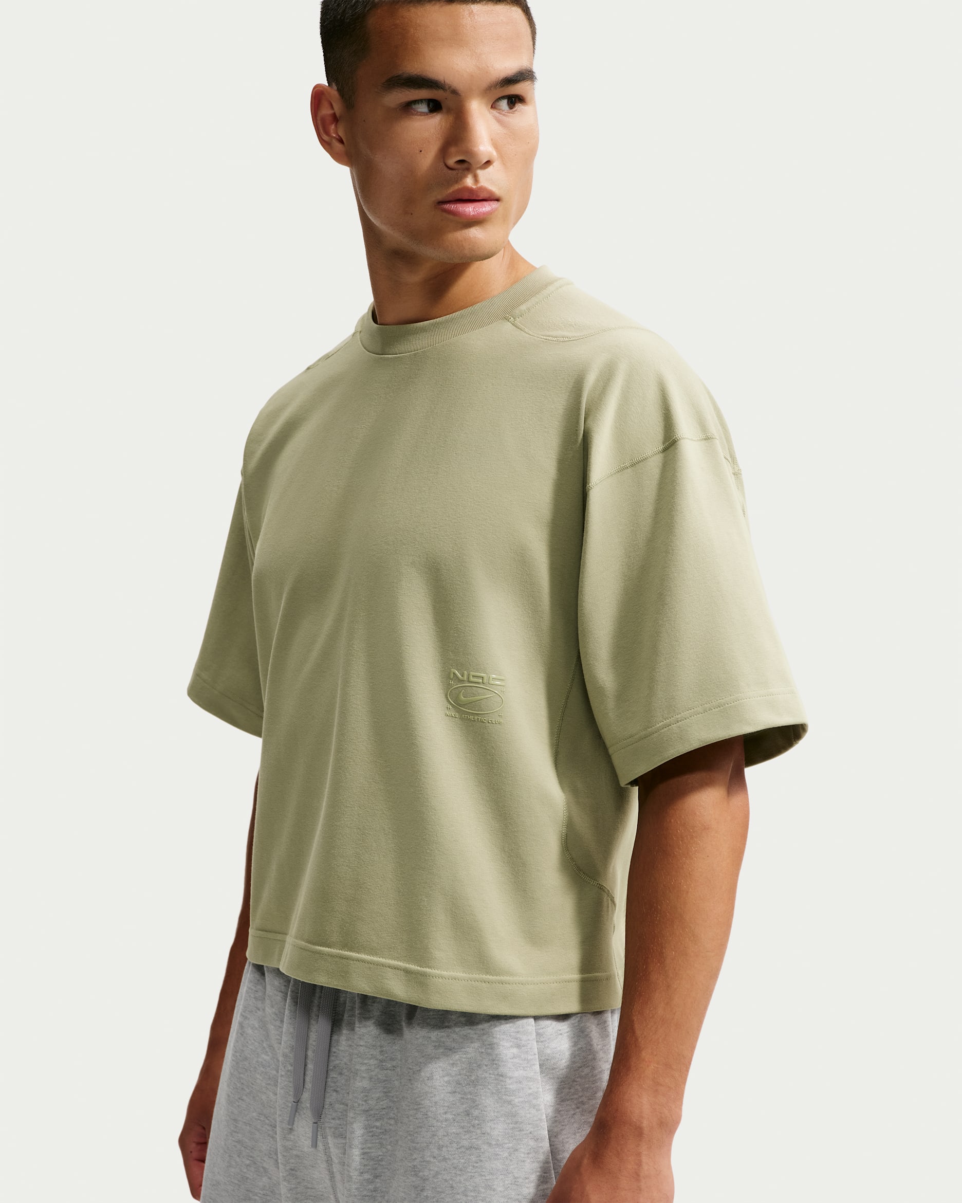 Nike N.A.C. Men's Dri-FIT Short-Sleeve Training Top - Dusty Olive/Dusty Olive