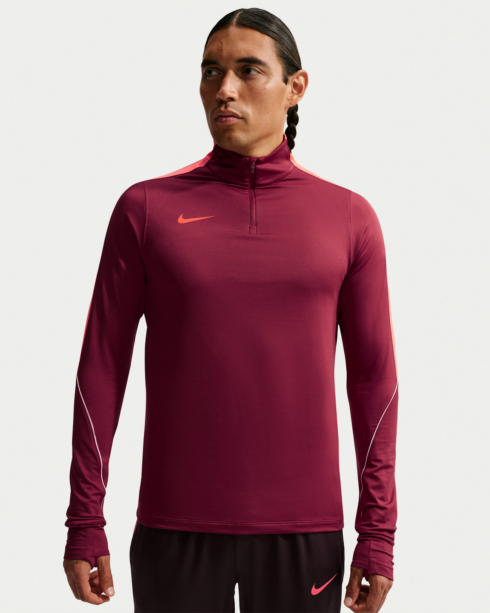 Nike Strike Men's Dri-FIT Soccer Drill Top - Team Red/Bright Crimson/White/Bright Crimson