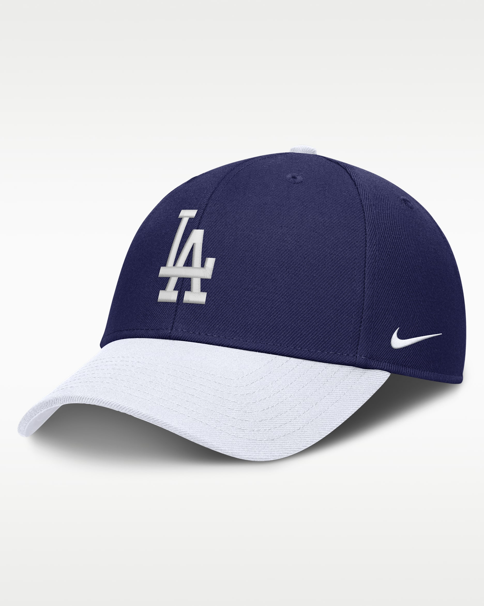 Gorra Nike Evergreen de la MLB para hombre Los Angeles Dodgers - Azul fiel/Blanco