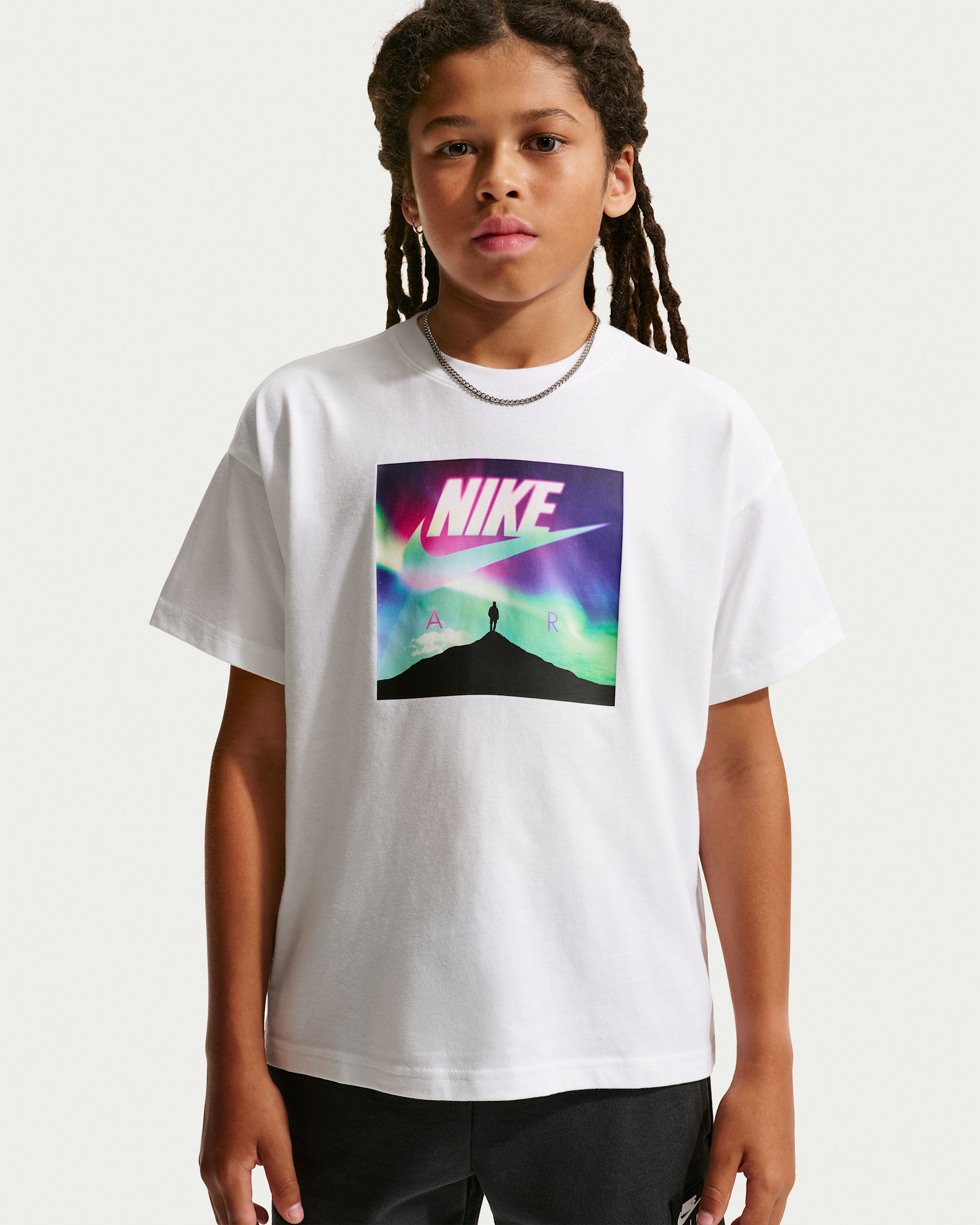 Nike Sportswear Big Kids' T-Shirt - White