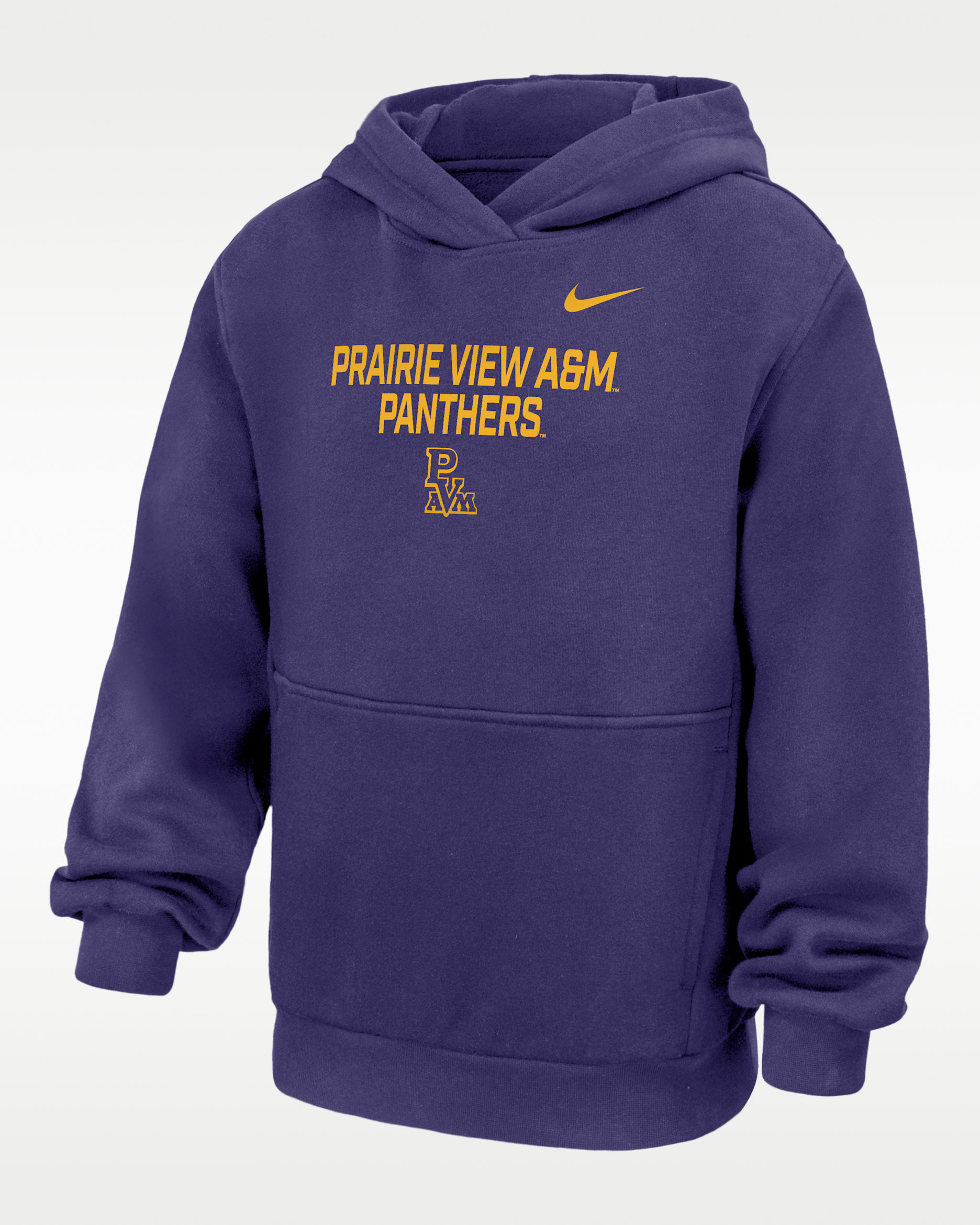 Nike College (Prairie View A&M University) Big Kids' Club Fleece Pullover Hoodie - New Orchid