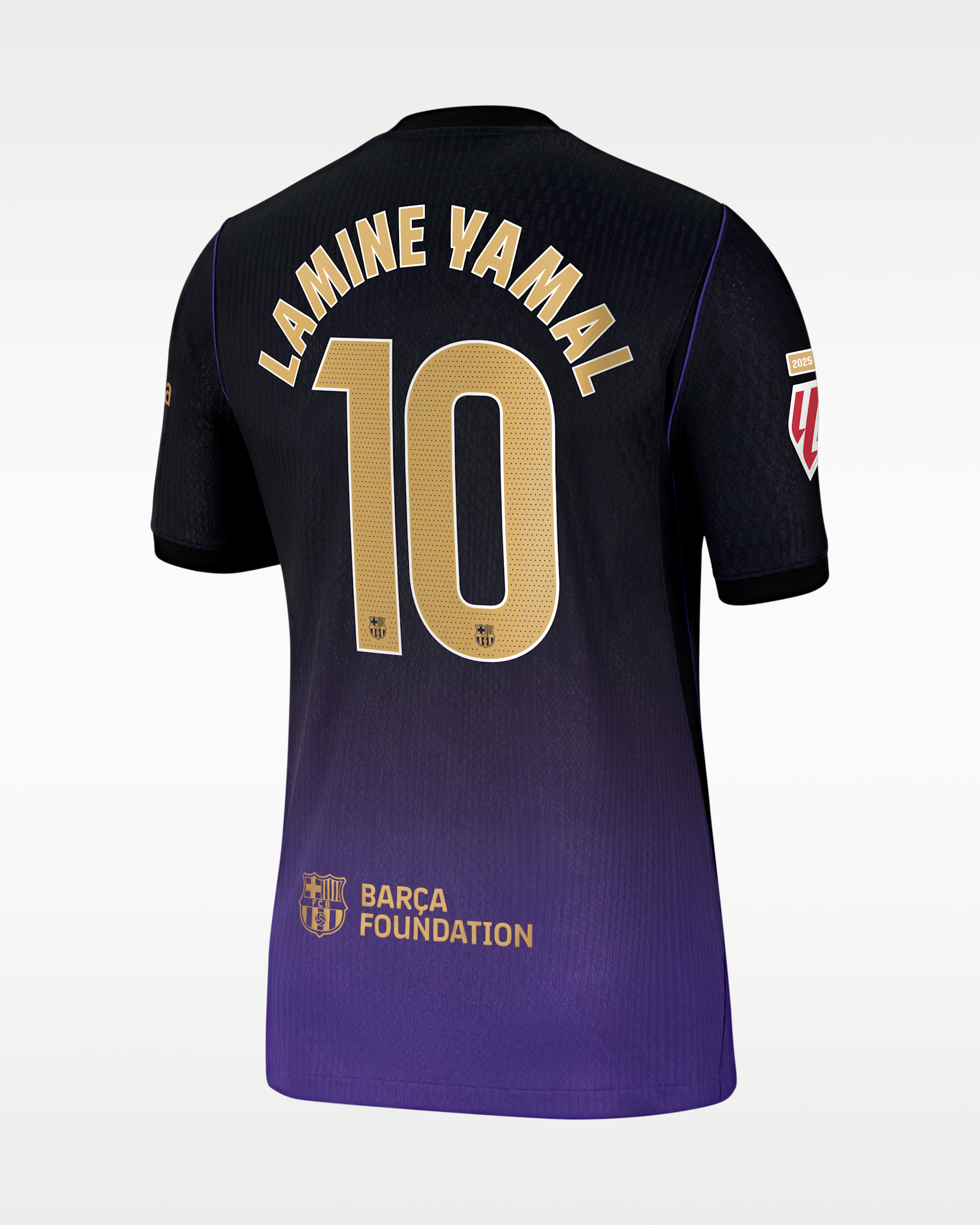 Lamine Yamal Barcelona 2026/27 Match Away Kobe Men's Nike Aero-FIT Soccer Jersey - Purple