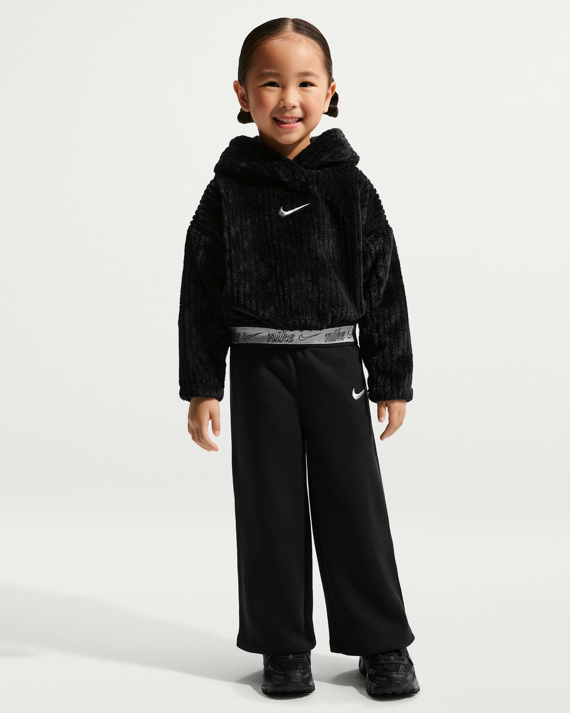 Nike Toddler Swoosh Sparkle 2-Piece Pants Set - Black