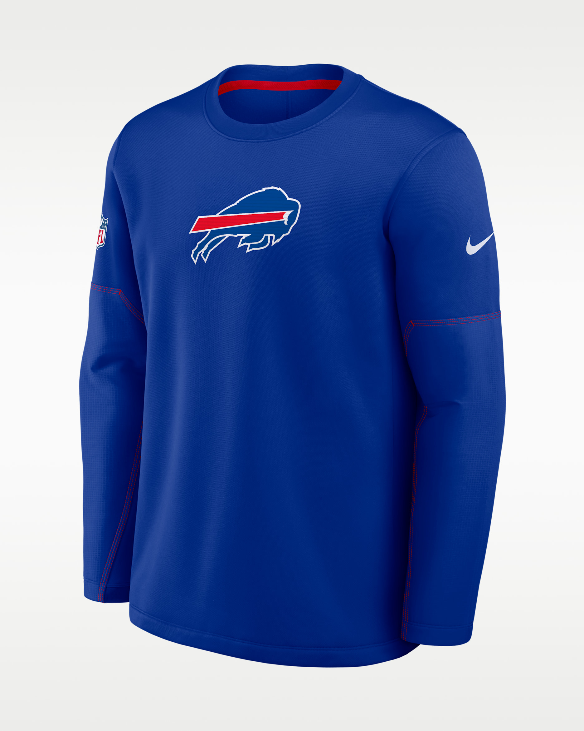 Buffalo Bills Sideline Coaches Men's Nike Therma-FIT NFL Long-Sleeve T-Shirt - Royal